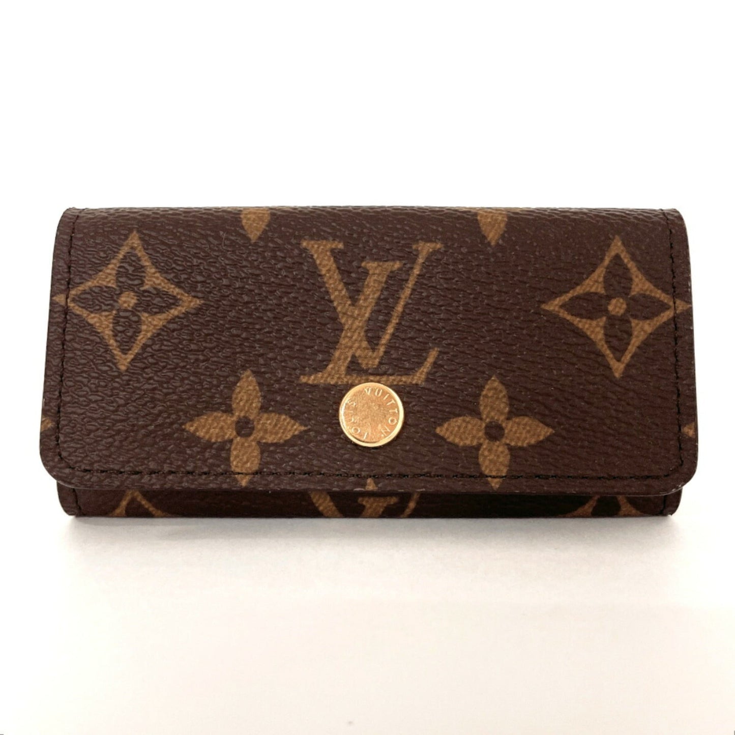 LOUIS VUITTON Multicle 4 Key Case Monogram Canvas M69517 Unisex Brown