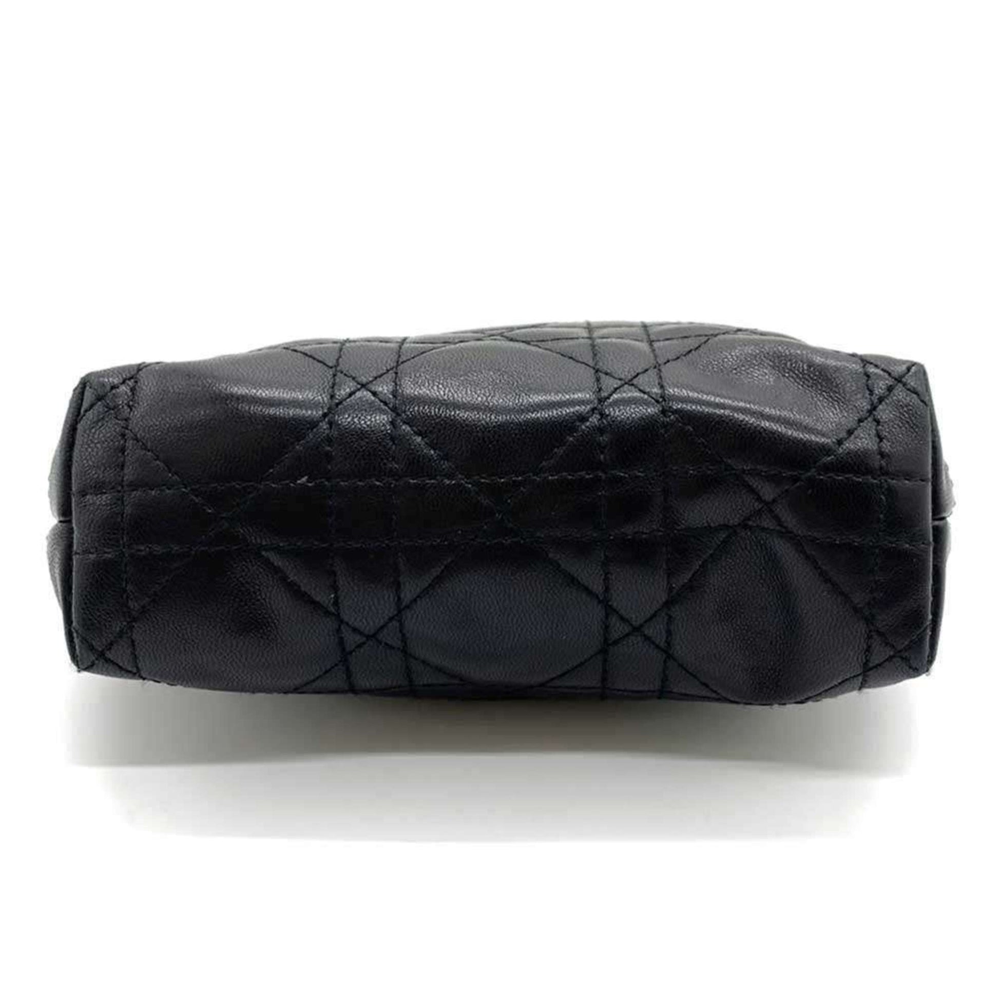 Christian Dior Black Leather Pouch  