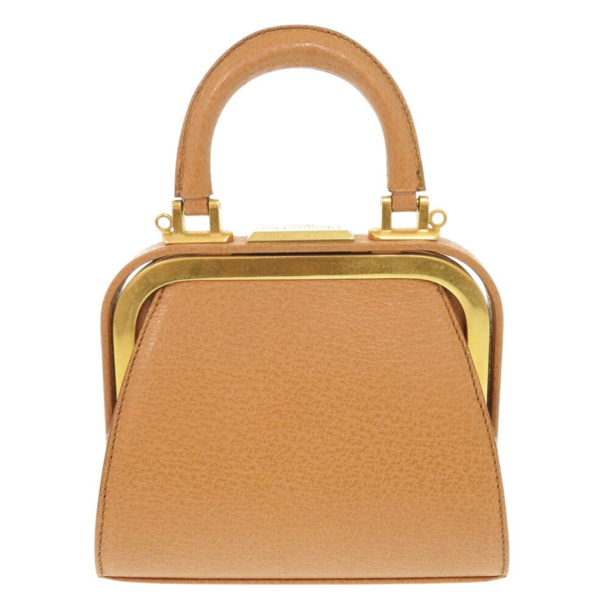 Christian Dior Brown Leather Handbag  