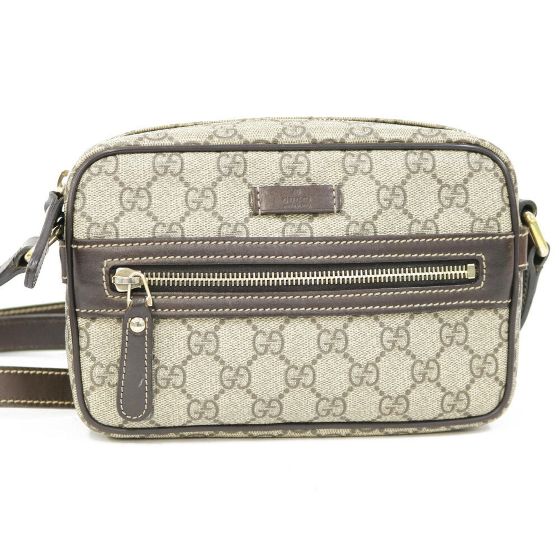 Gucci Beige Canvas Shoulder Bag Style 1