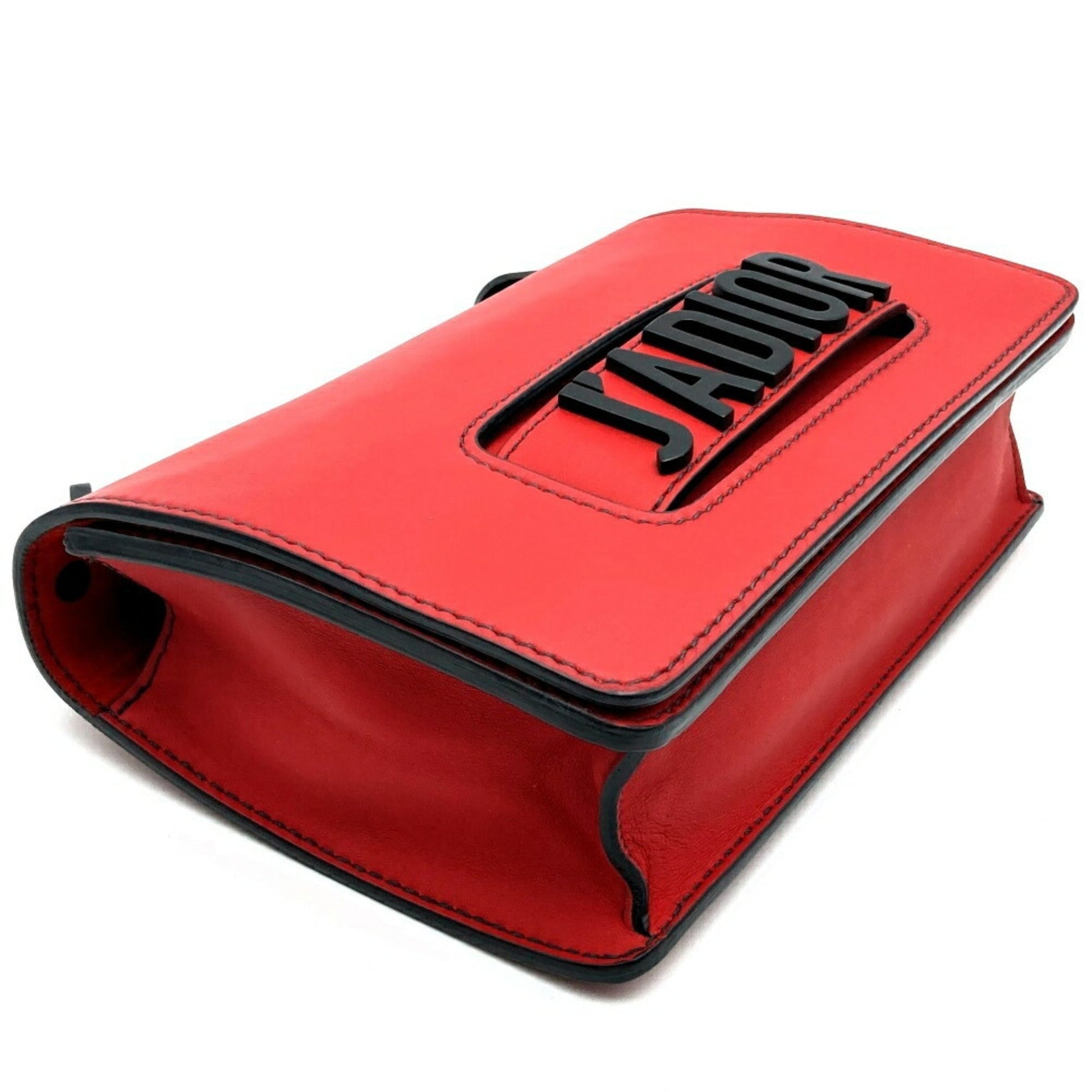 Christian Dior Red Color Leather Shoulder Bag  