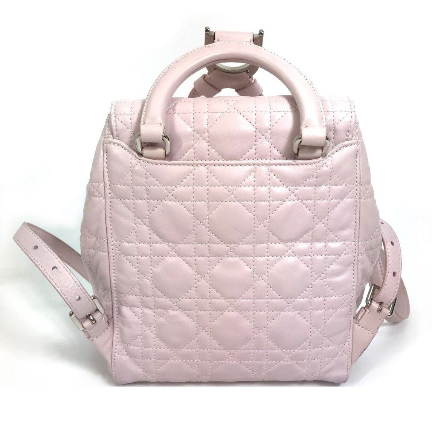 Christian Dior Pink Leather Backpack  