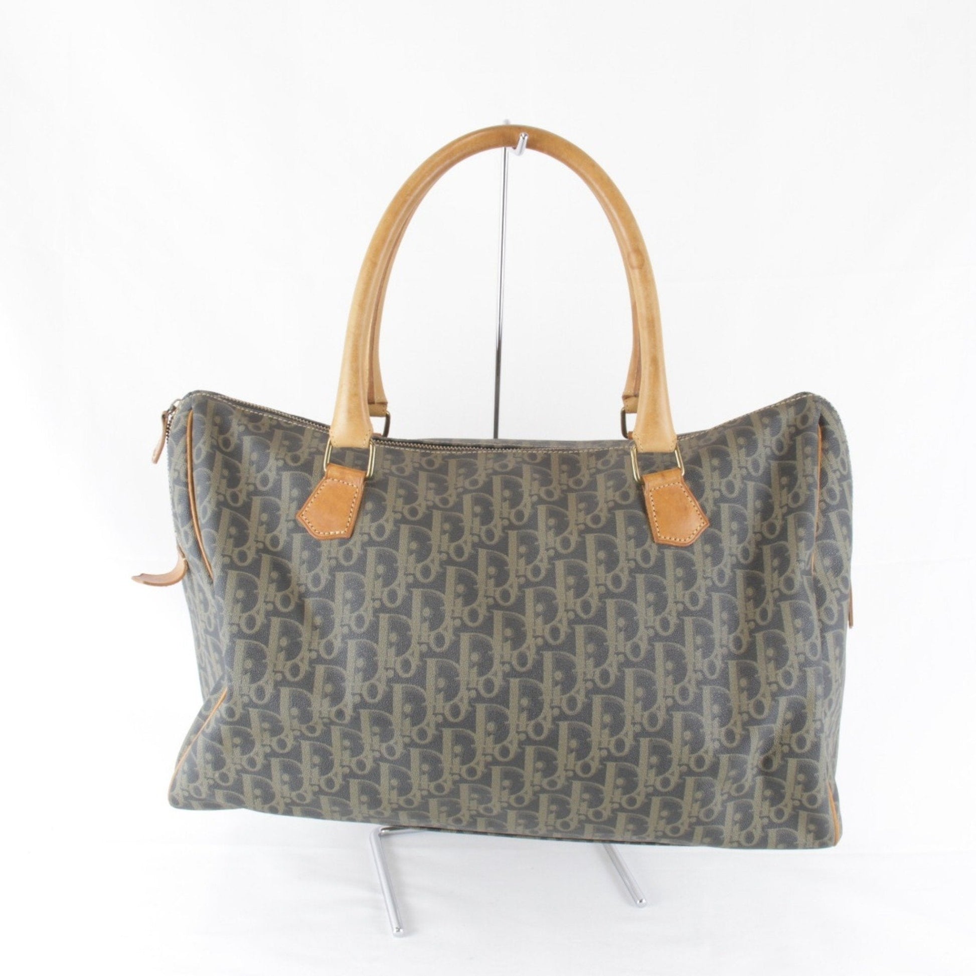 Christian Dior Brown Trotter Boston Bag  