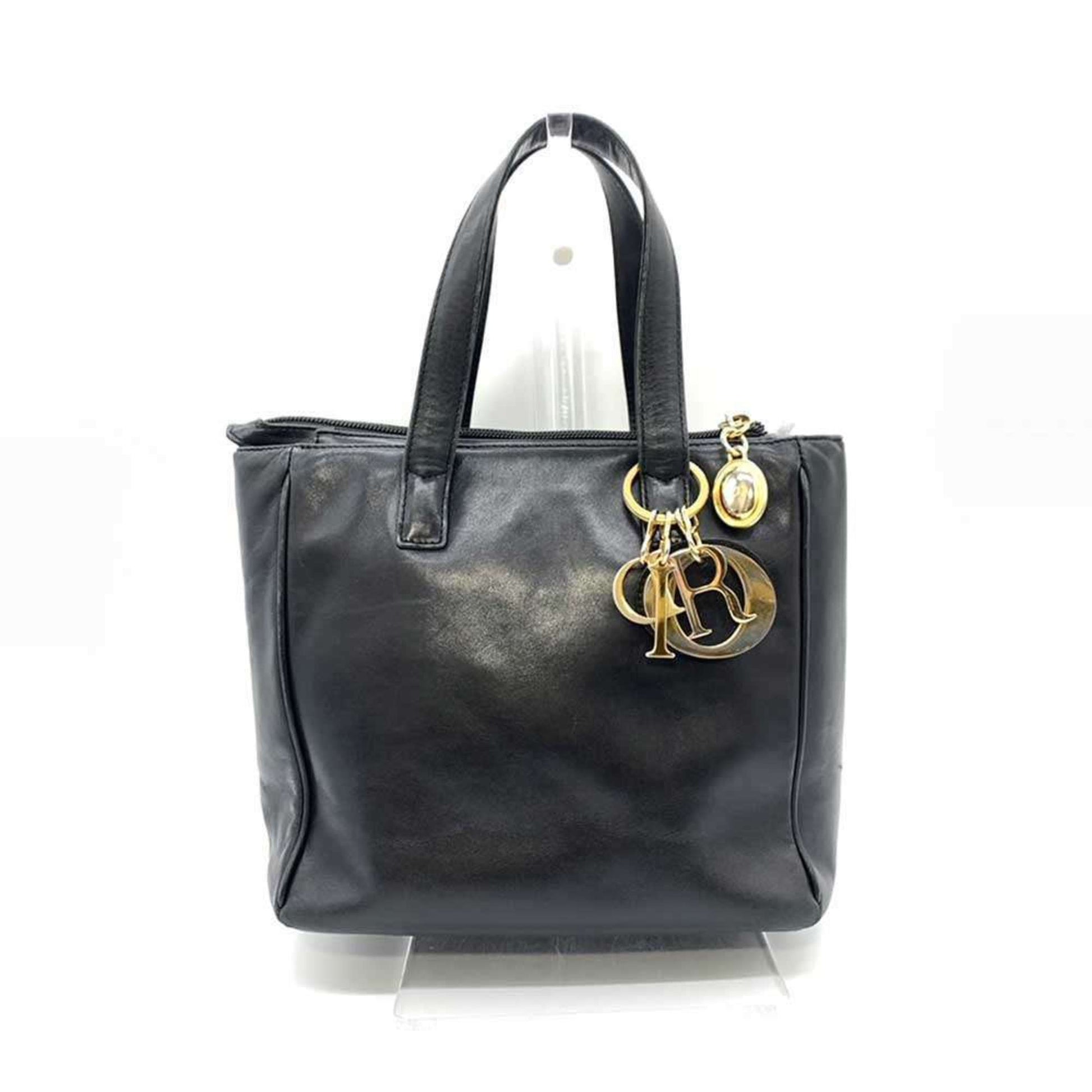 Christian Dior Black Leather Handbag  