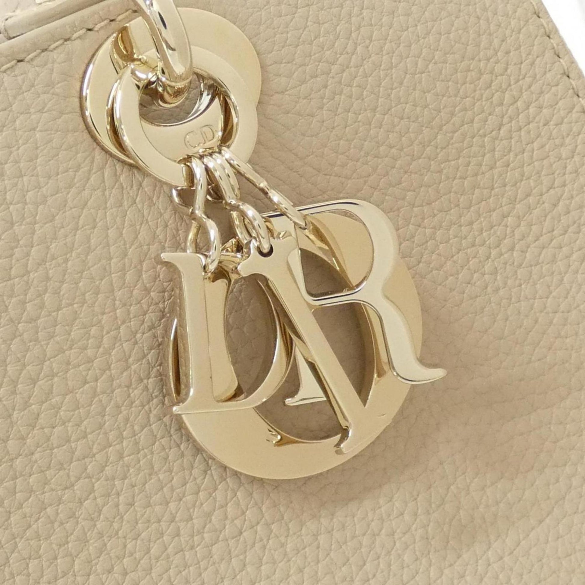 Christian Dior Beige Leather Handbag  