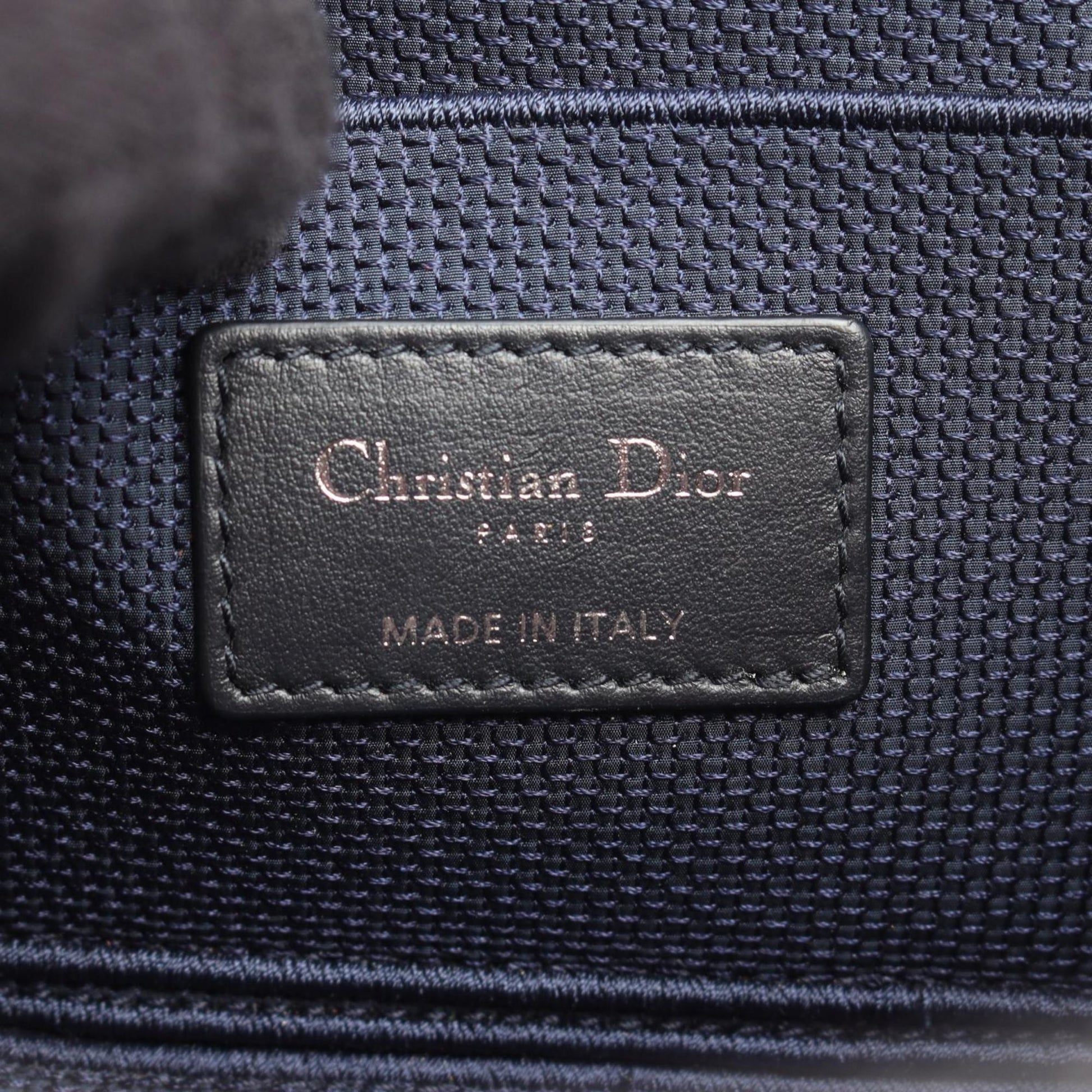 Christian Dior Navy Red Color White Canvas Handbag Weekend Bag  