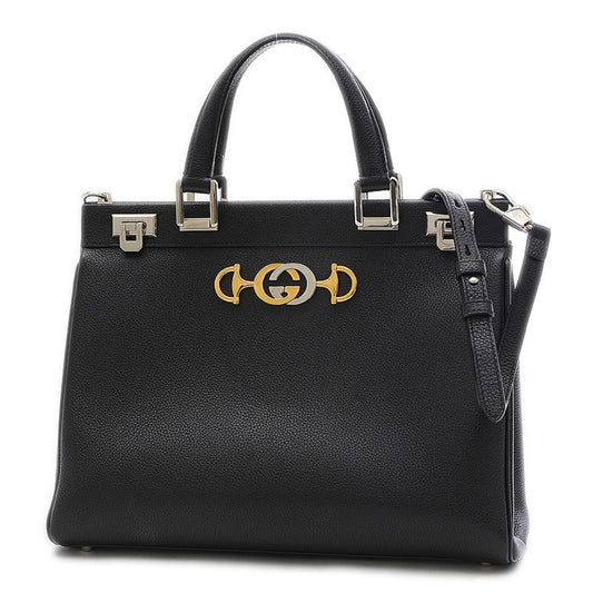Gucci Lou Leather Top Handle Shoulder Bag