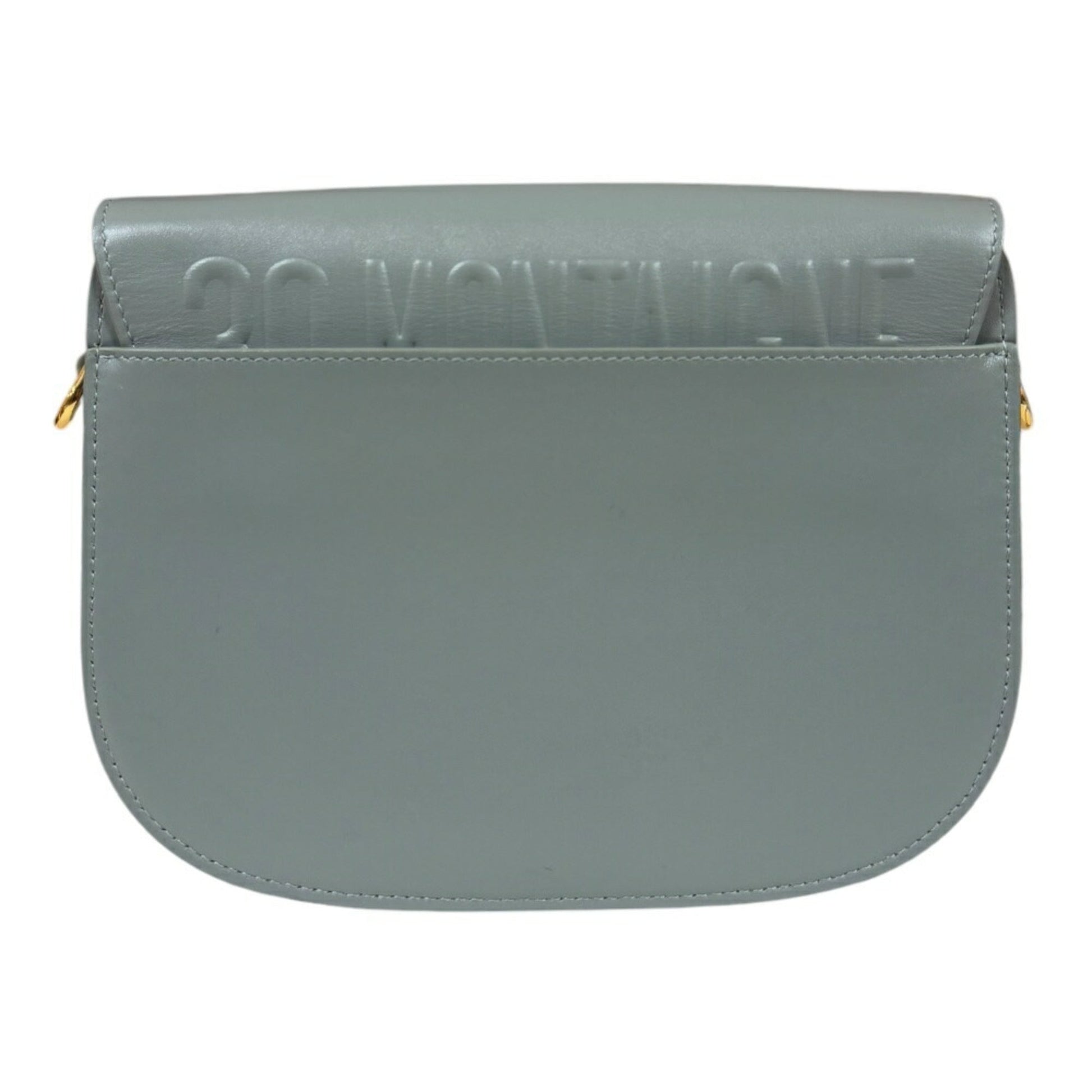 Christian Dior Gray Leather Shoulder Bag  