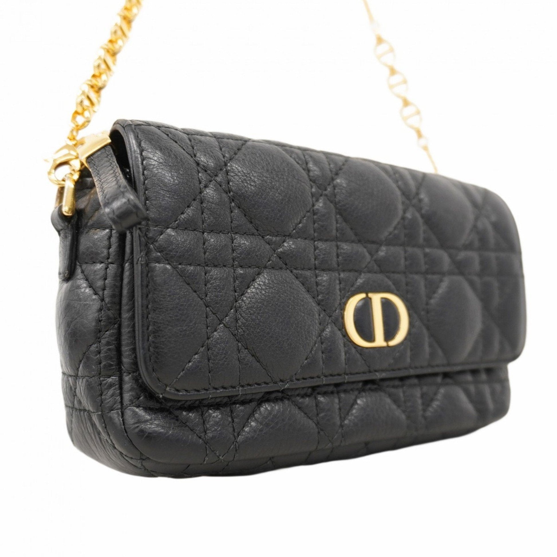 Christian Dior Black Leather Handbag  