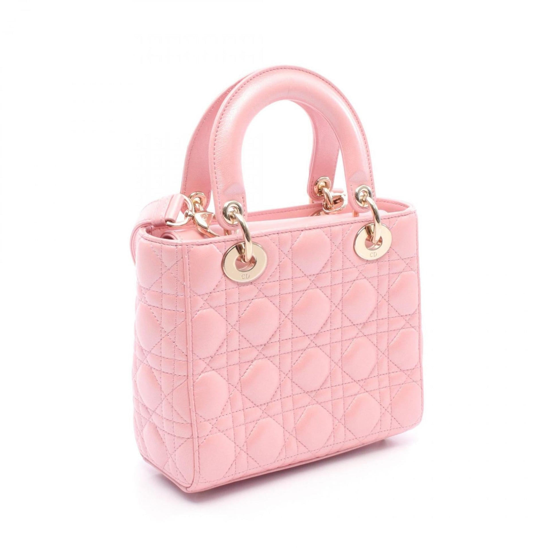 Christian Dior Pink Leather Handbag  