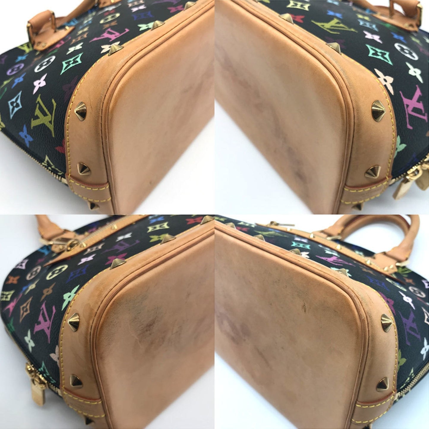 LOUIS VUITTON Handbag Alma PM Monogram Multicolor Black M92646