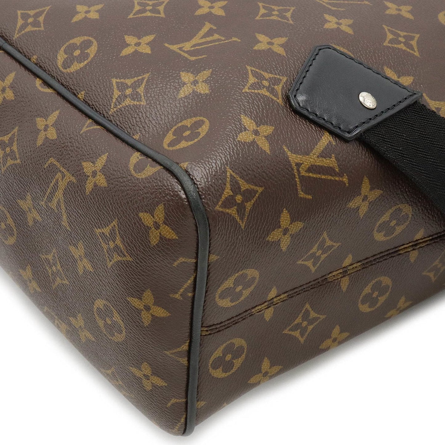 LOUIS VUITTON Monogram Macassar Parc Rucksack Backpack Shoulder Bag