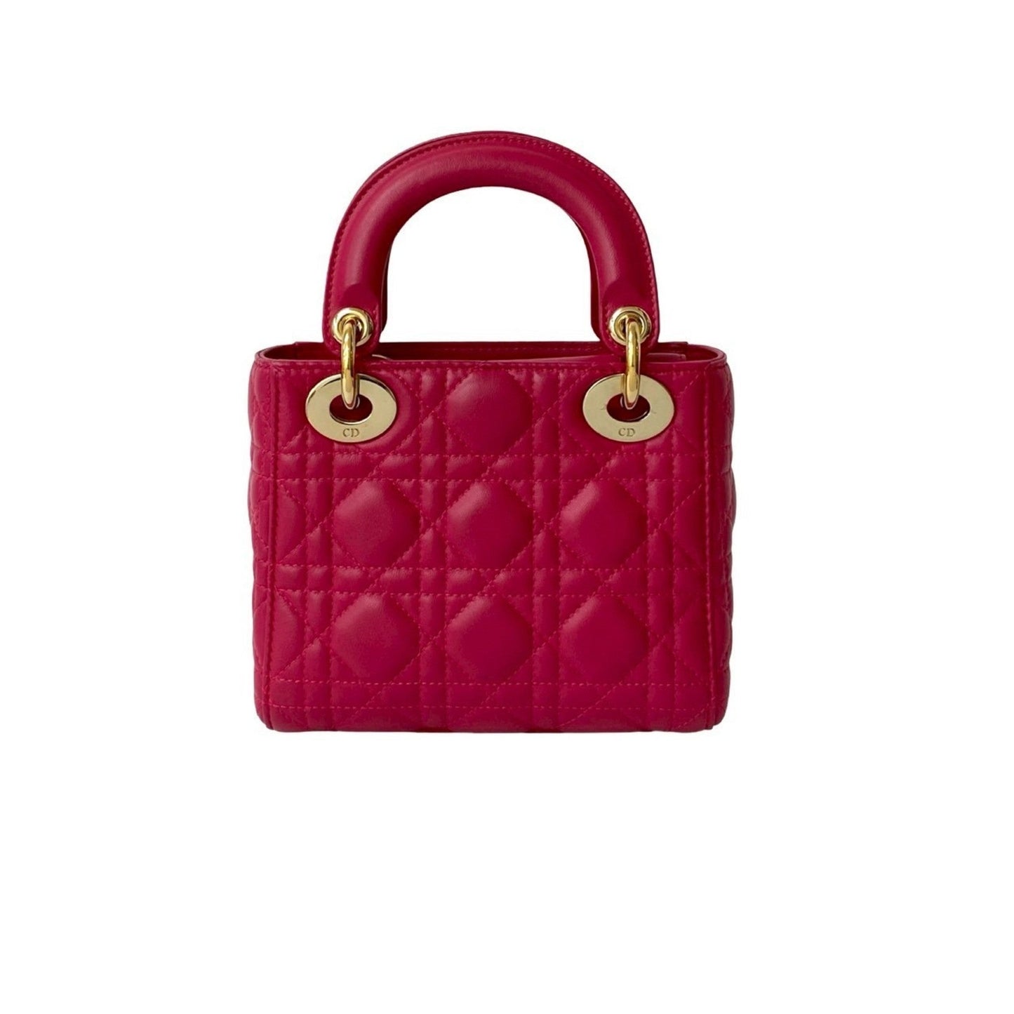 Christian Dior Pink Leather Handbag Shoulder Bag  
