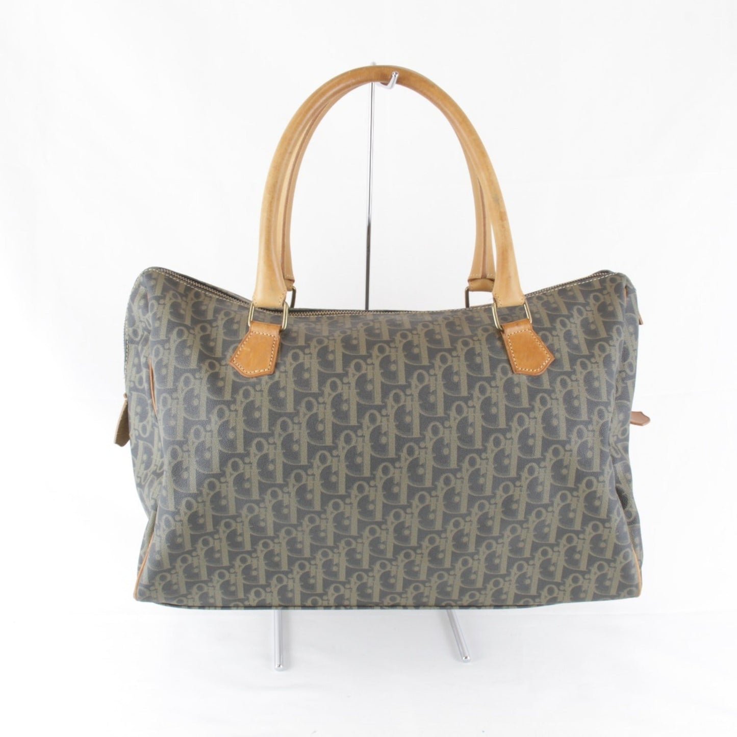 Christian Dior Brown Trotter Boston Bag  