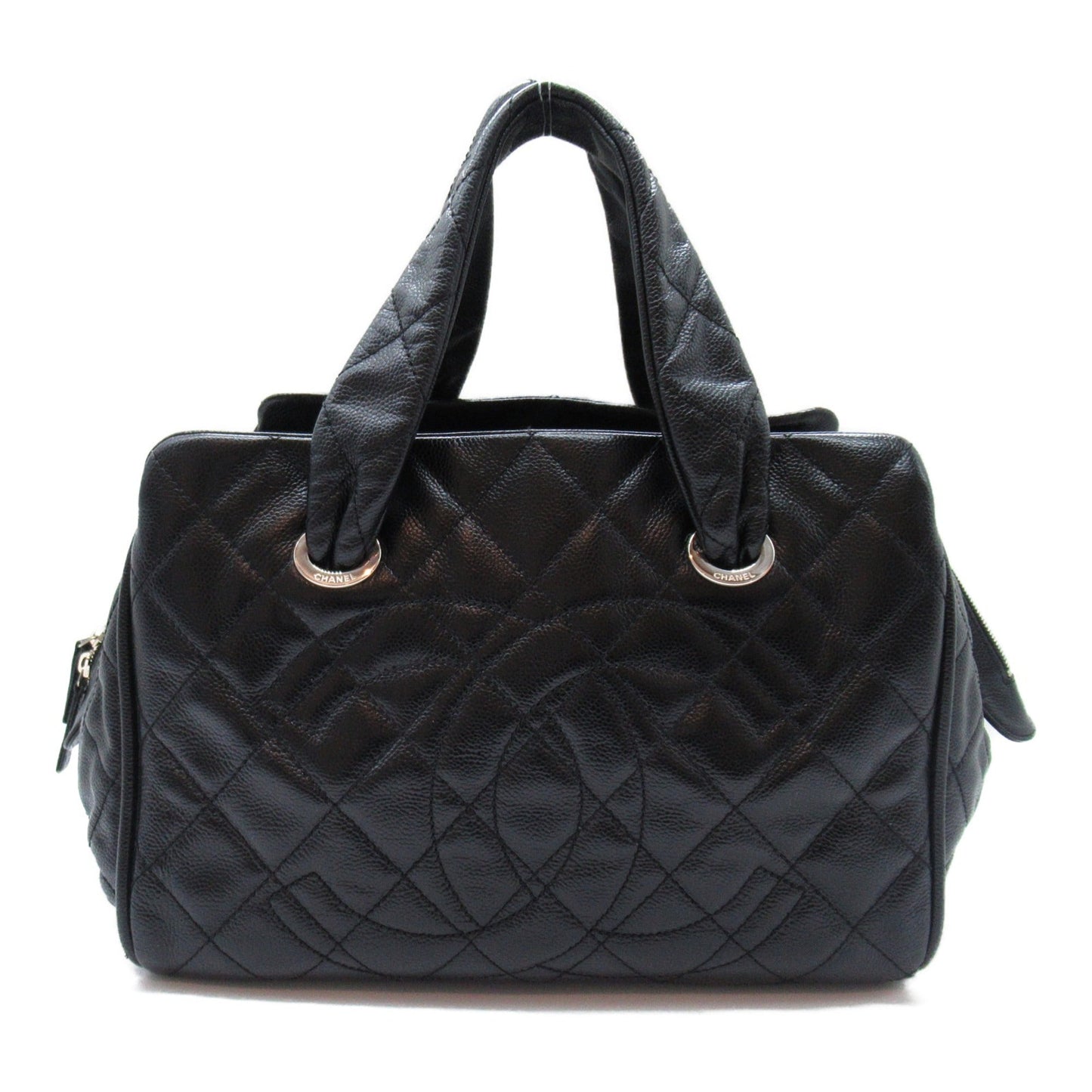 CHANEL Boston bag Black Caviar Skin Grained Calf