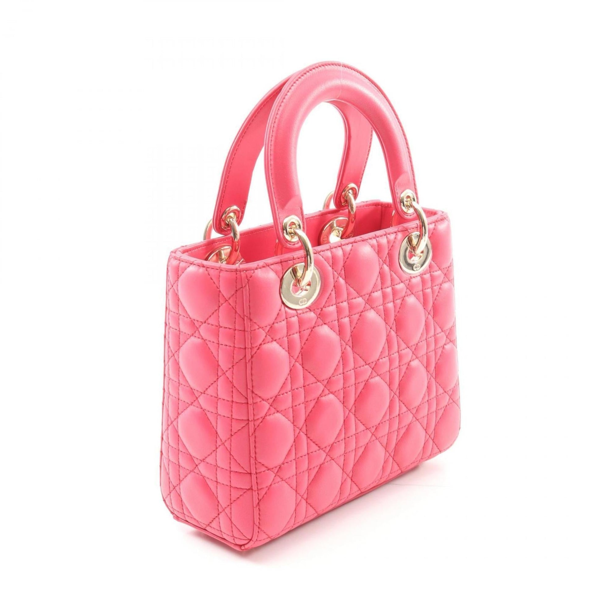 Christian Dior Pink Leather Handbag  