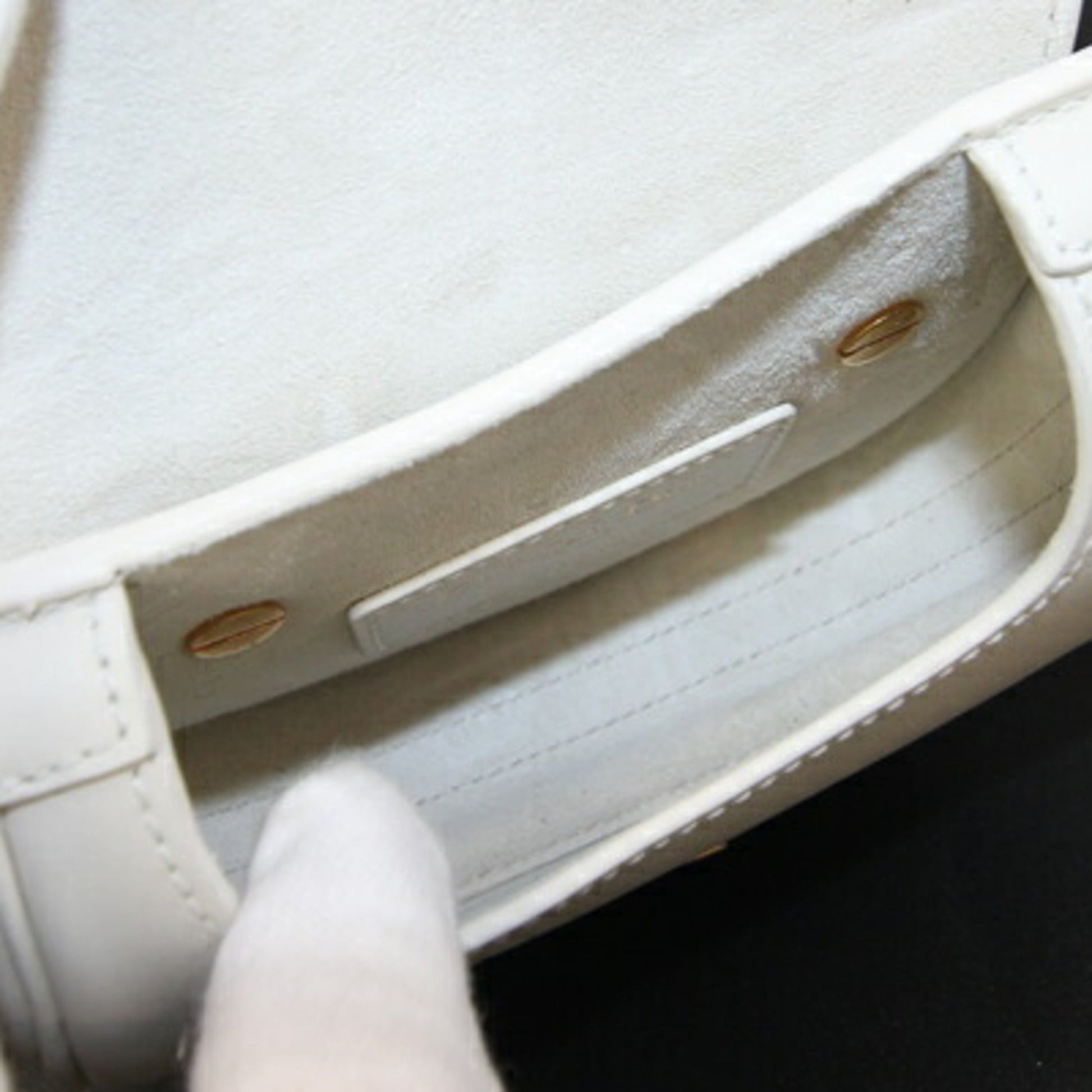 Christian Dior Off-White Pochette Shoulder Bag  
