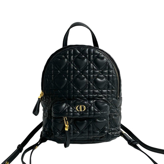 Christian Dior Black Leather Backpack  