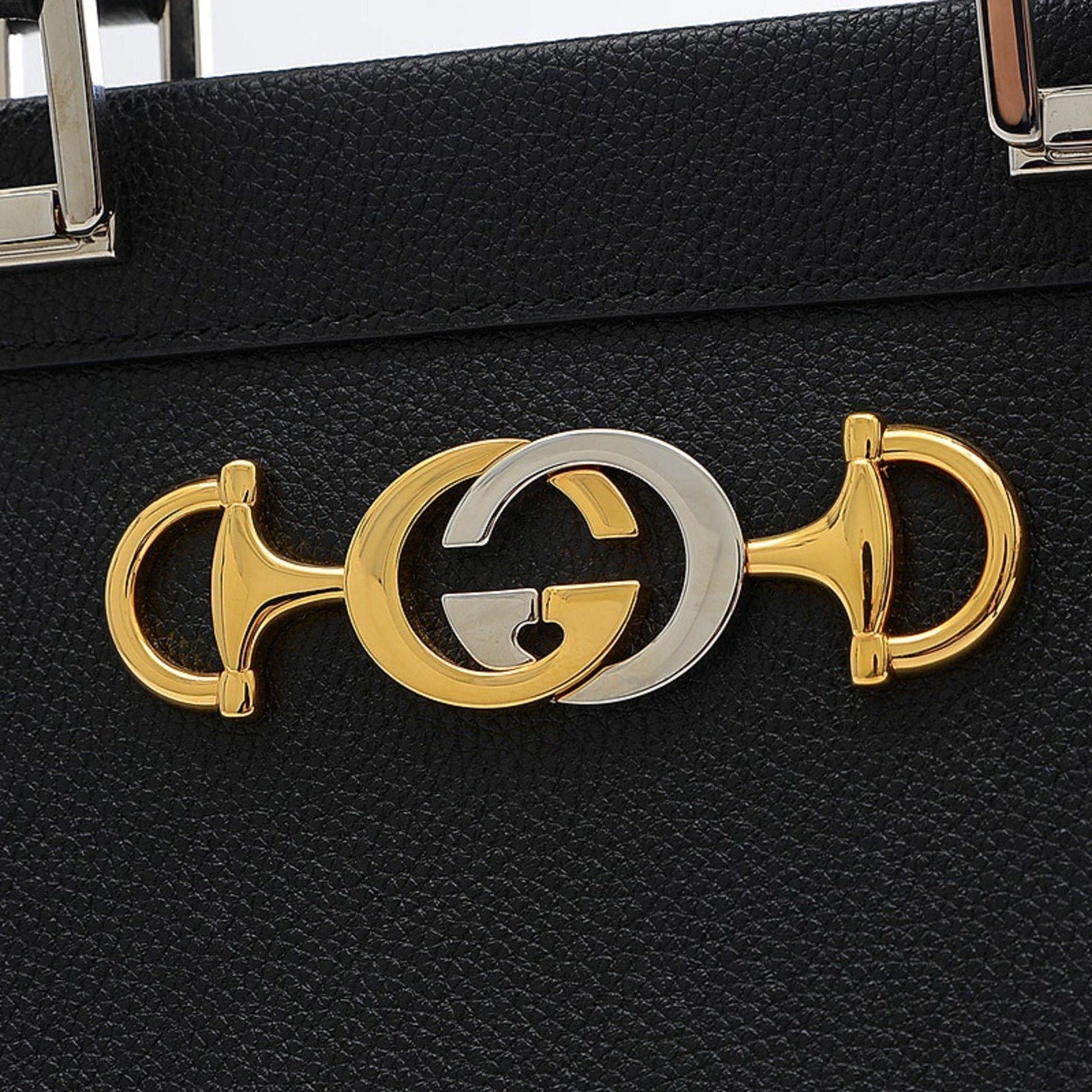 Gucci Lou Leather Top Handle Shoulder Bag