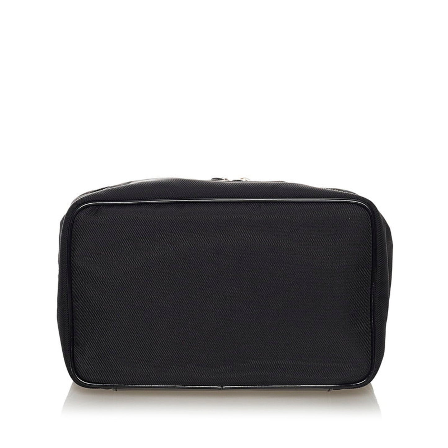 Gucci Black Leather Nylon Handbag