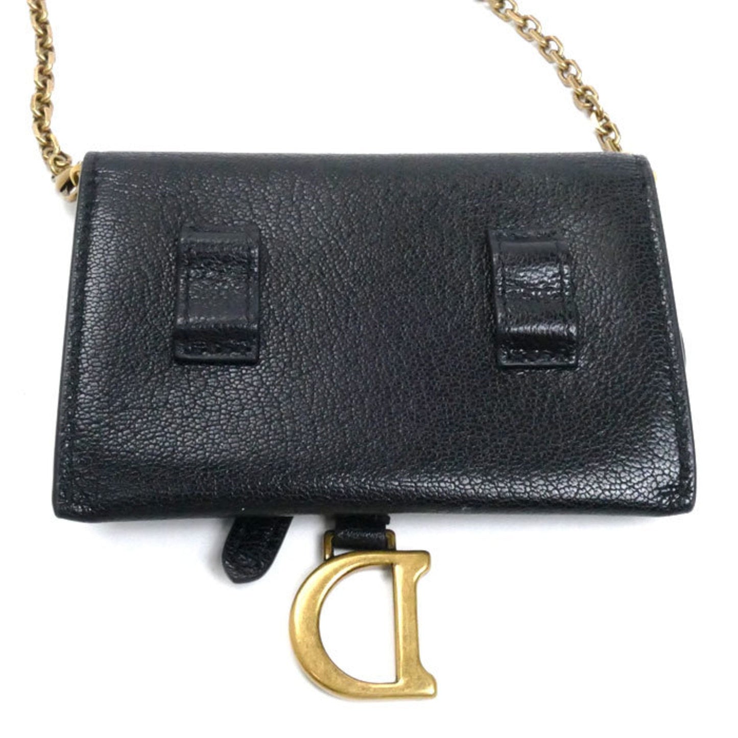 Christian Dior Black Leather Shoulder Bag  