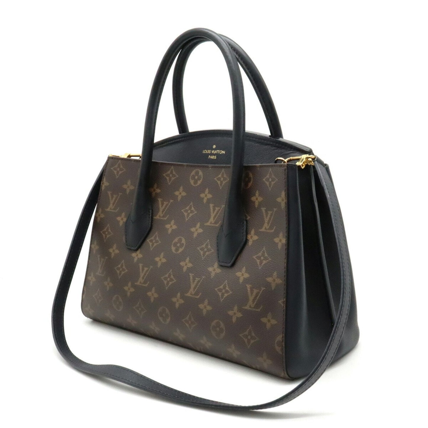 LOUIS VUITTON Monogram Florine Handbag Shoulder Bag Noir Black