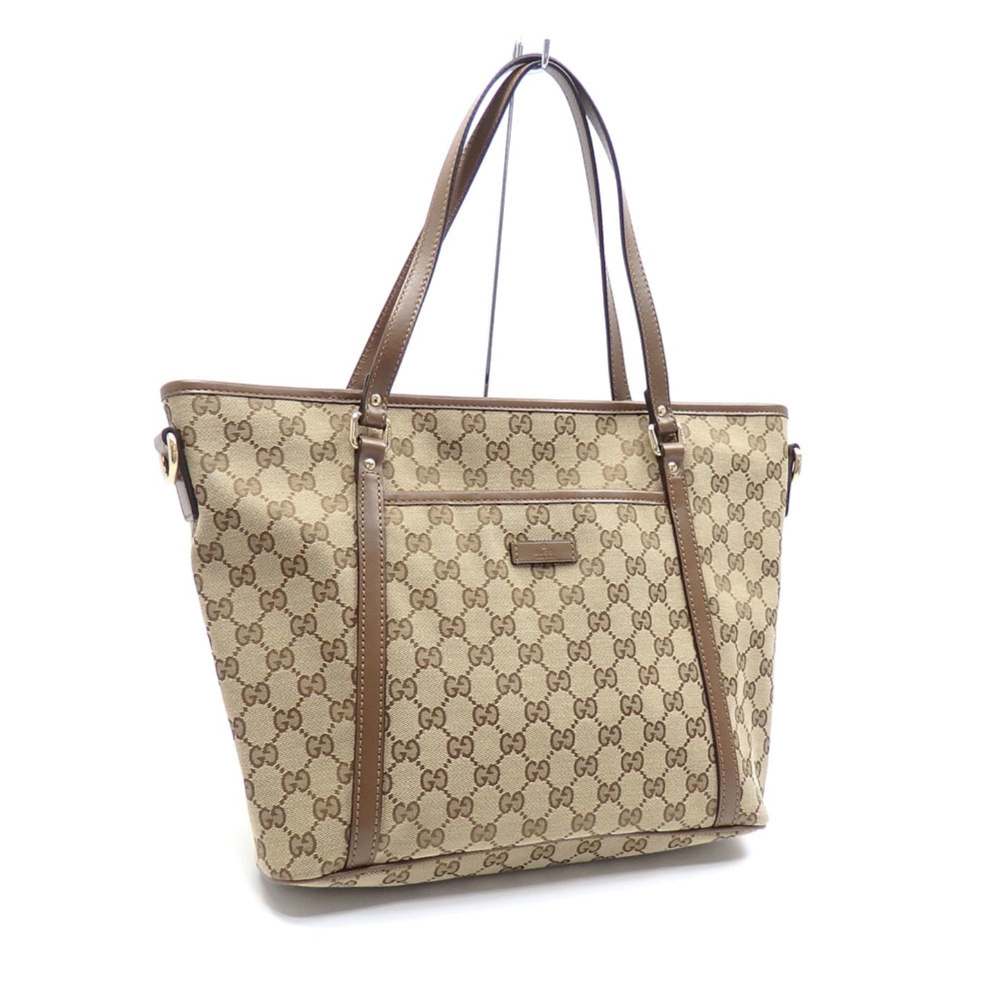 Gucci Leather Canvas Tote