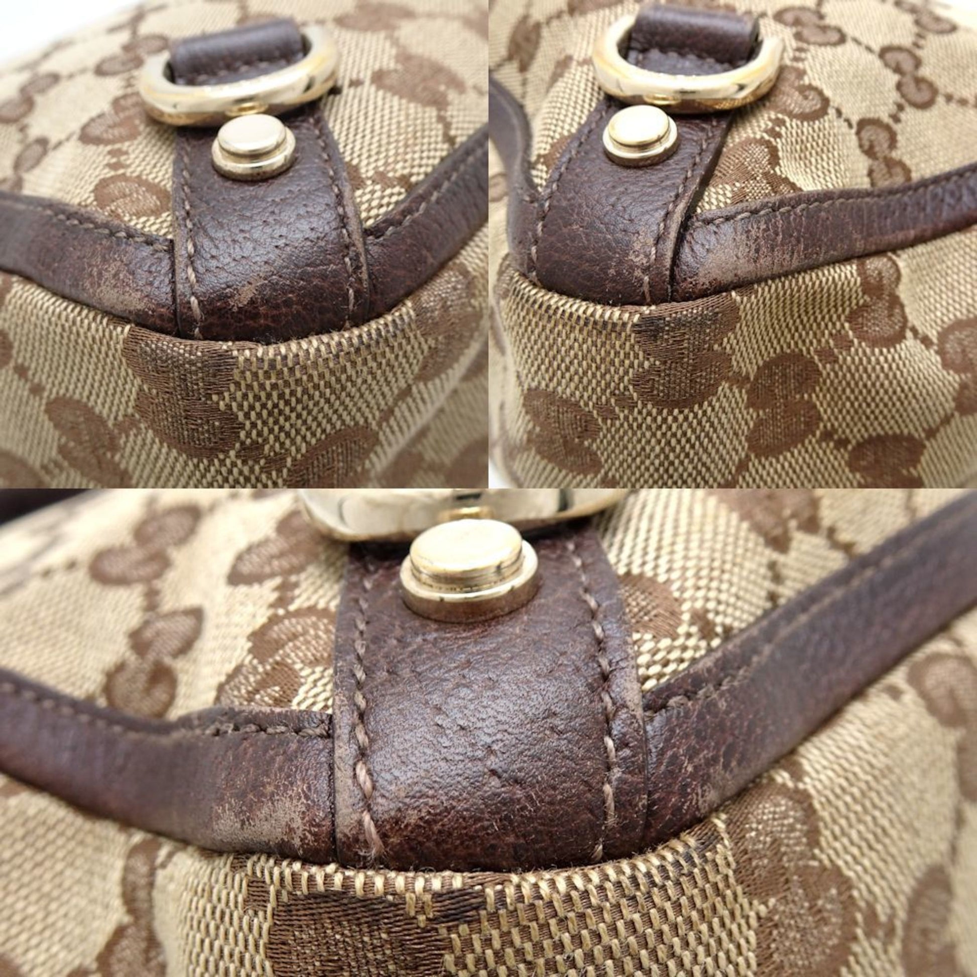 Gucci Leather Canvas Tote