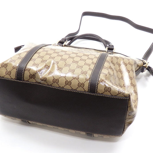 Gucci Leather Canvas Shoulder Bag
