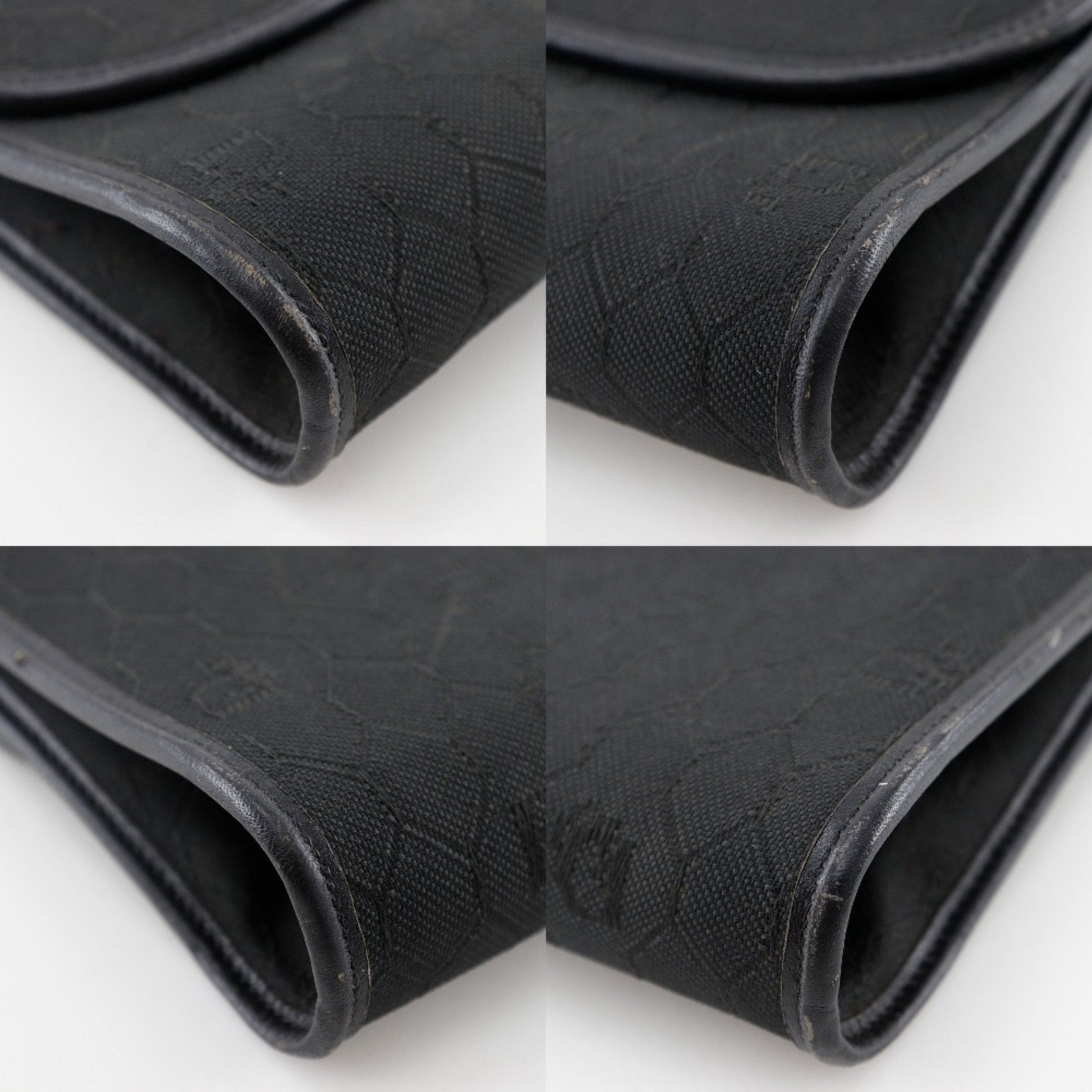 Christian Dior Black Nylon Canvas Shoulder Bag  