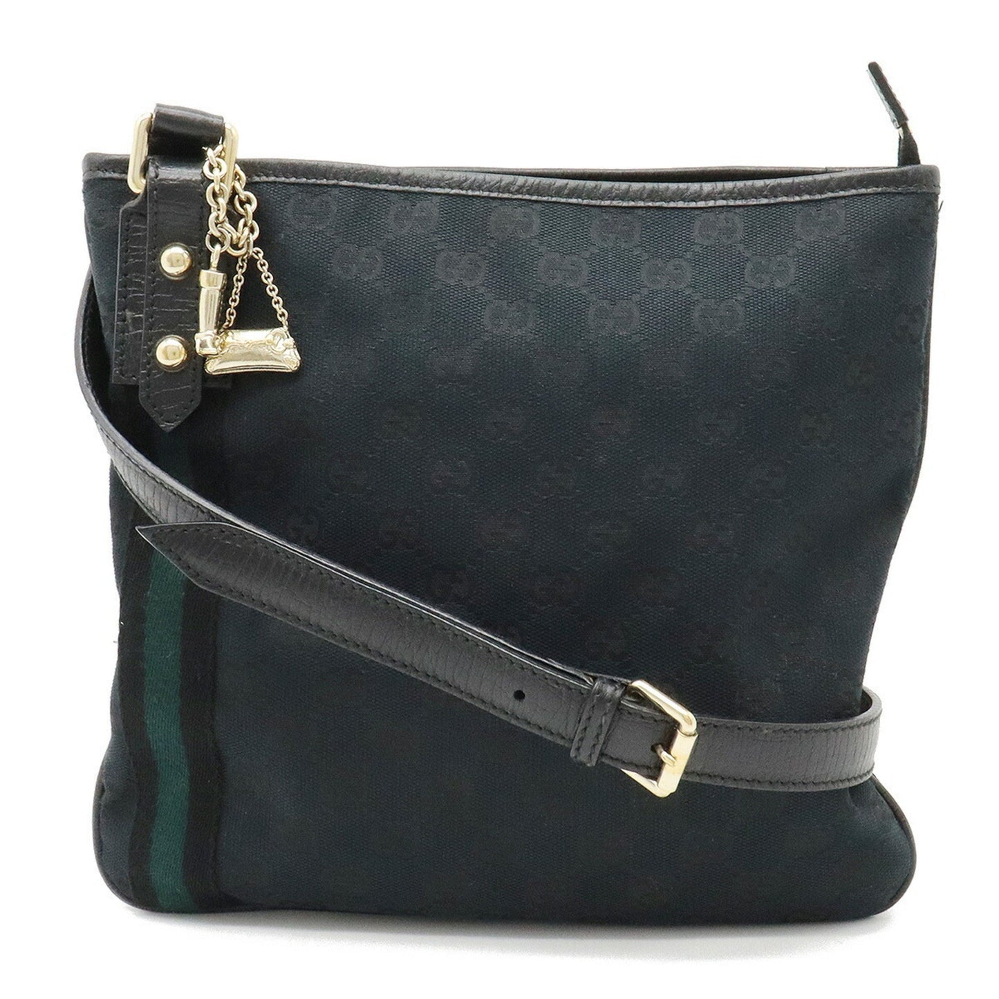 Gucci Leather Canvas Shoulder Bag