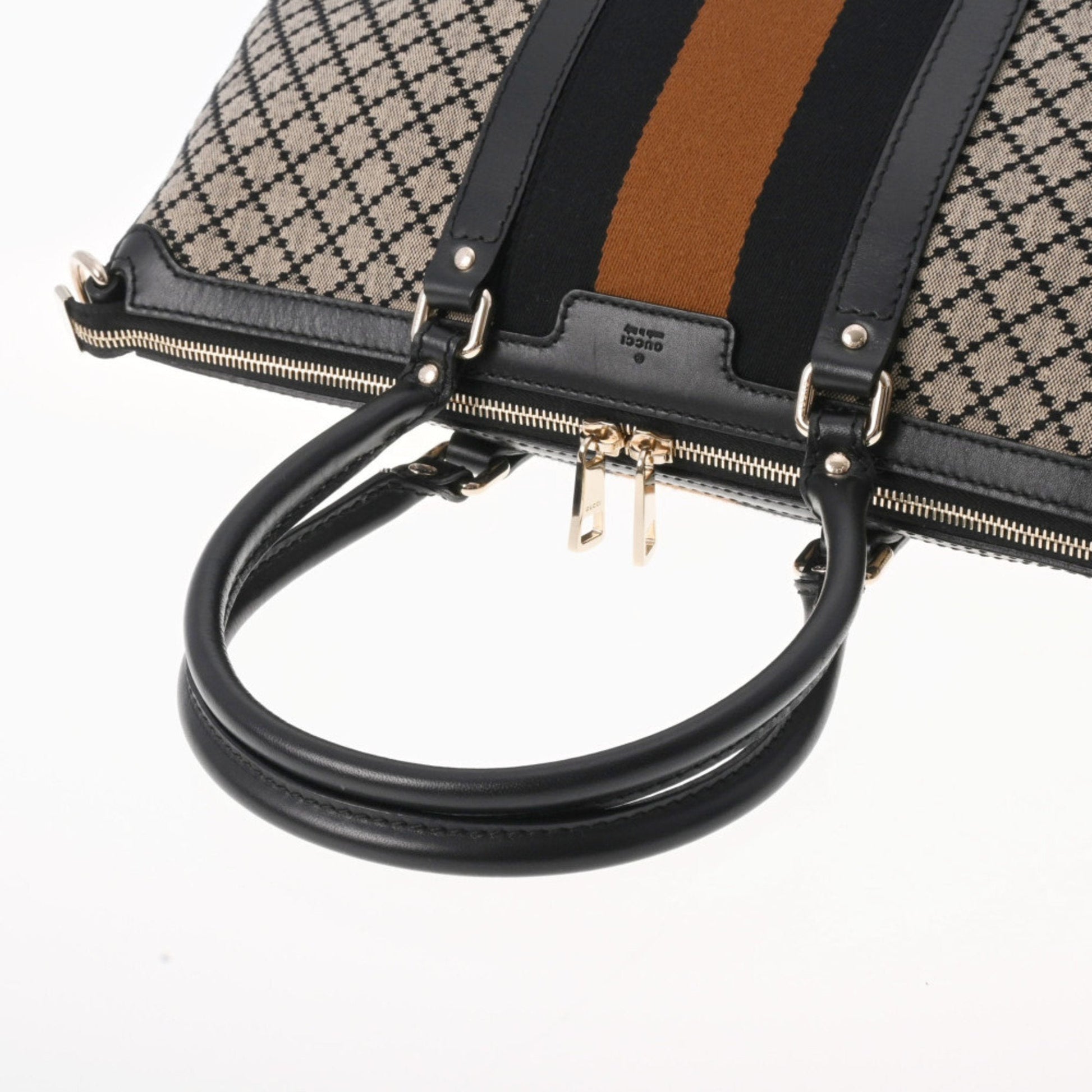Gucci Lou Leather Canvas Tote