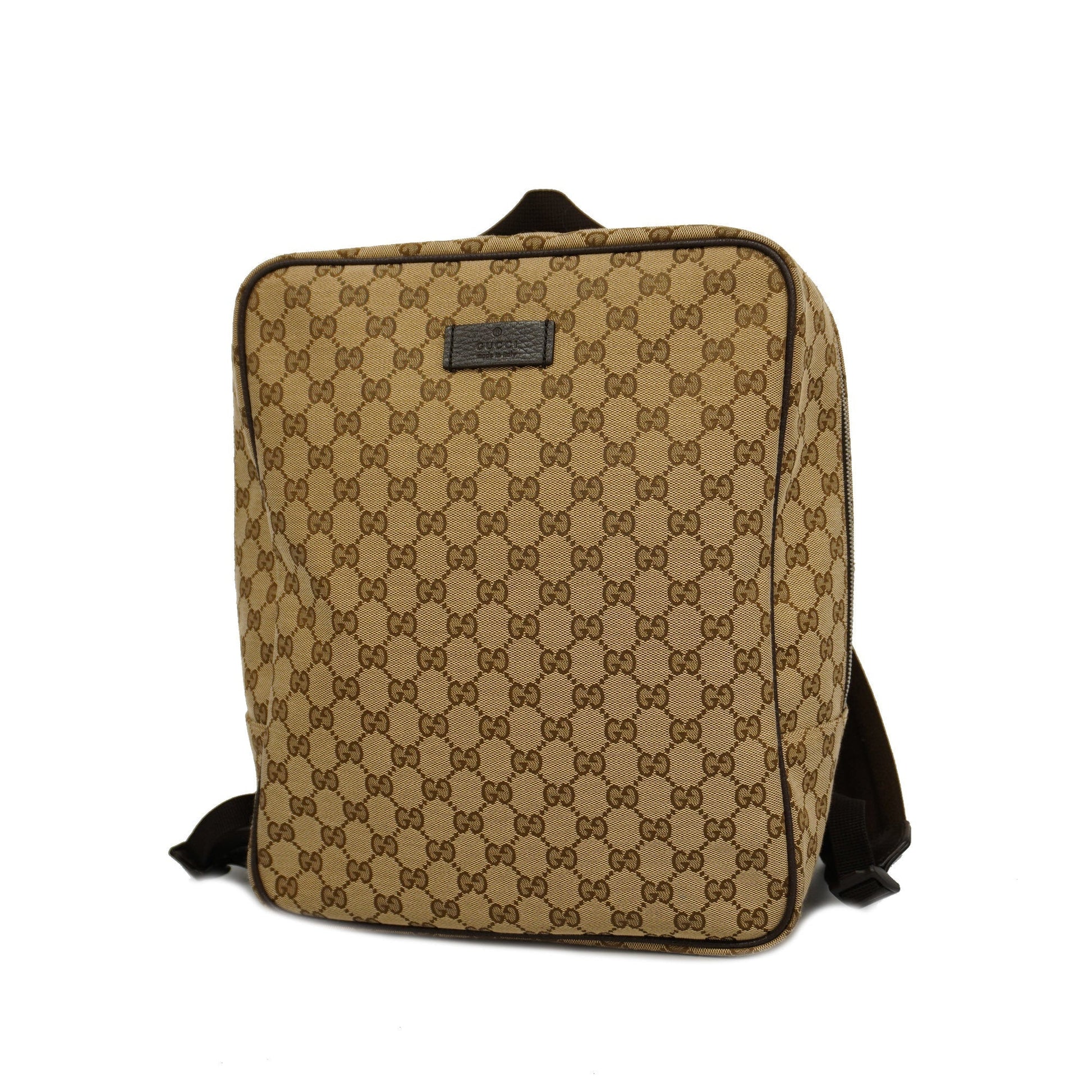 Gucci Leather Canvas Shoulder Bag