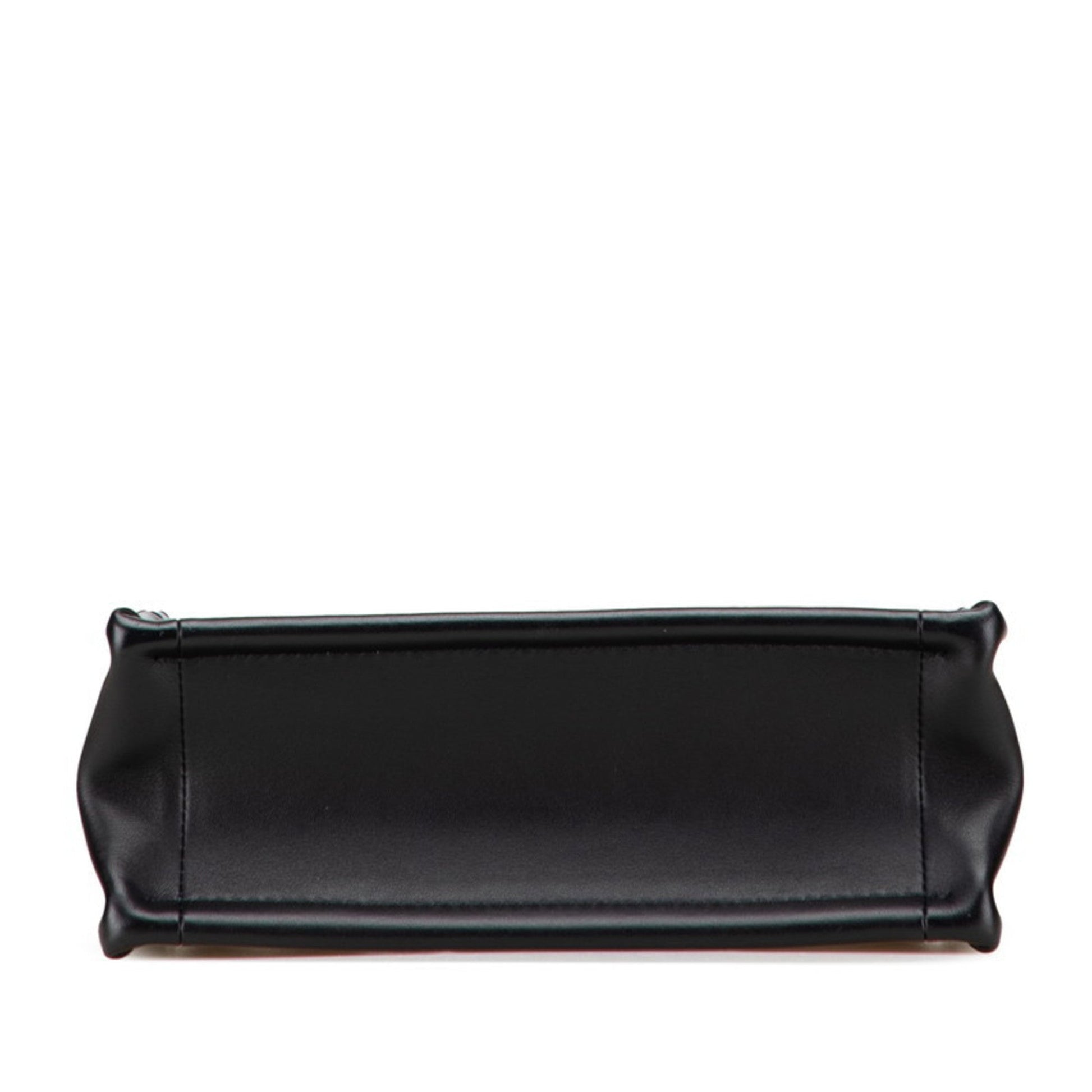 Christian Dior Black Leather Handbag Shoulder Bag  