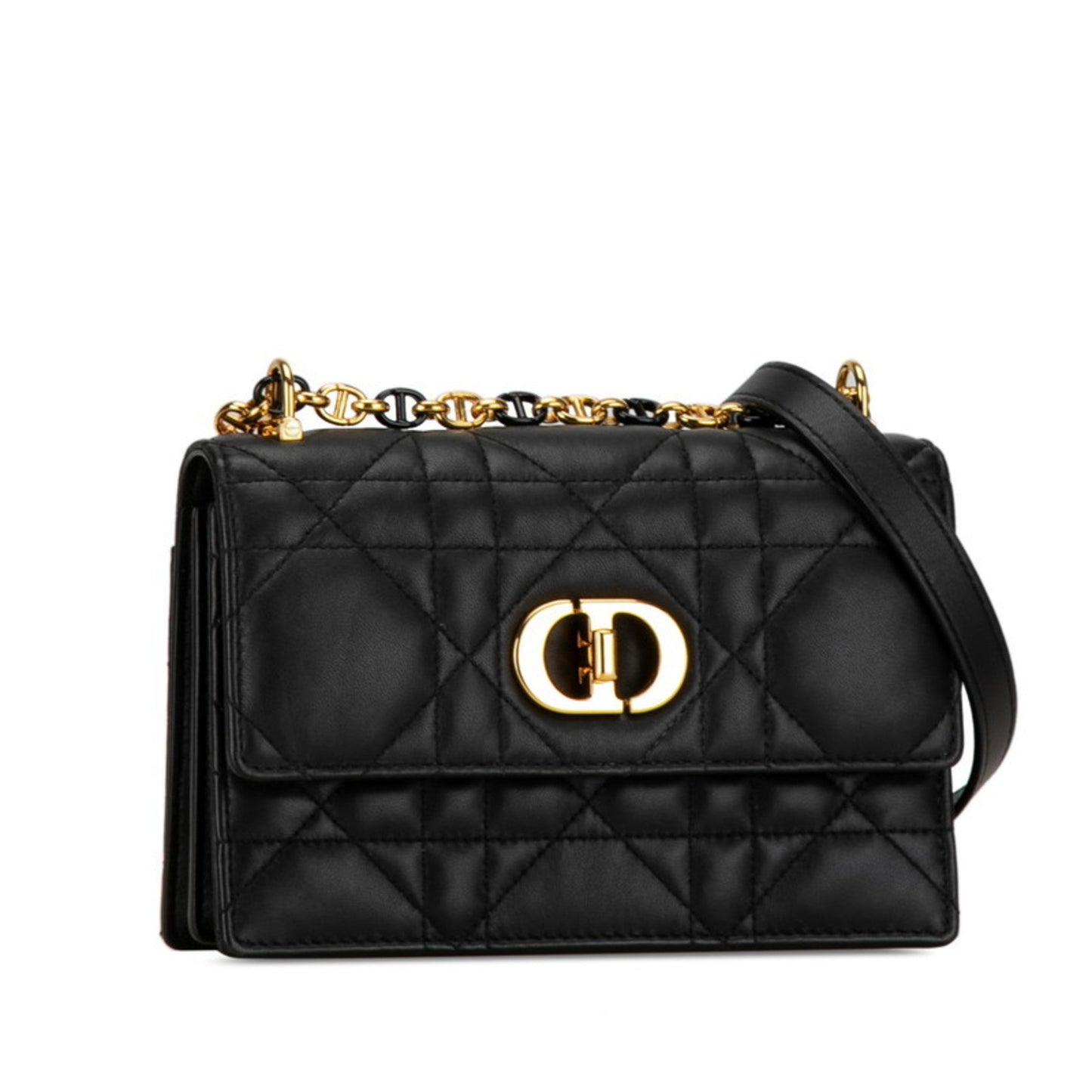 Christian Dior Black Leather Shoulder Bag  