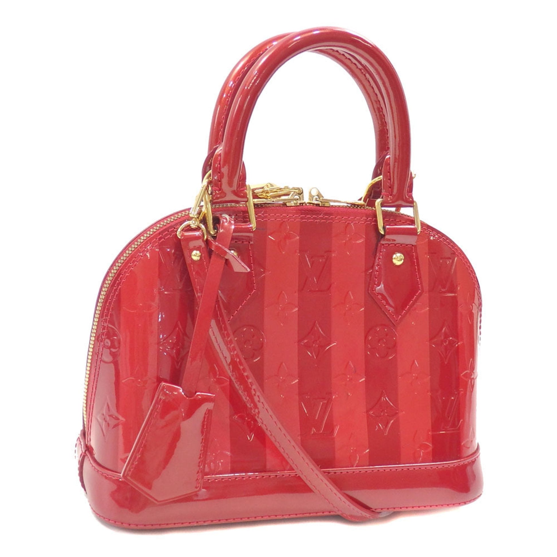 LOUIS VUITTON Handbag Vernirayeur Alma BB Women's Pomme d'Amour