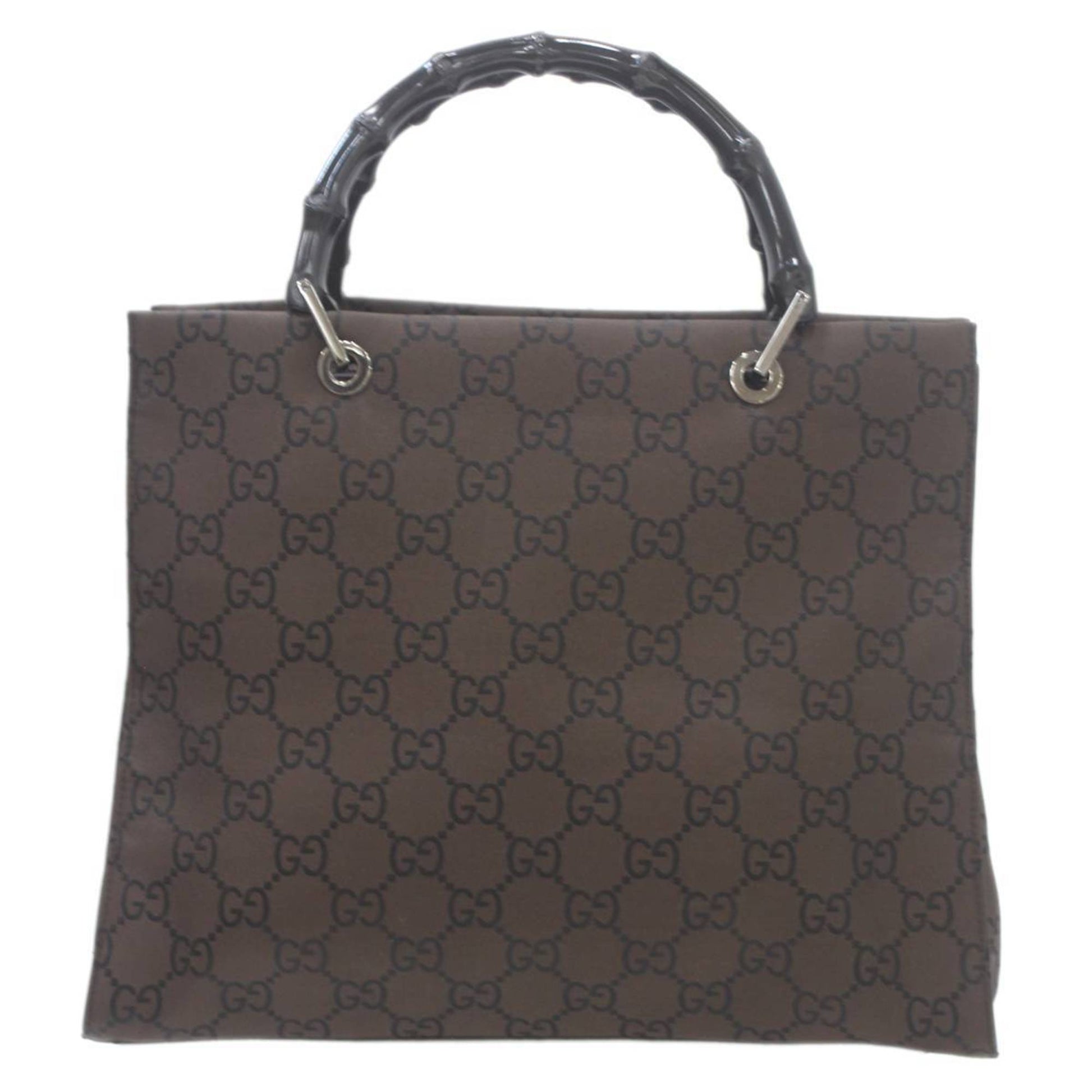 Gucci Leather Canvas Tote