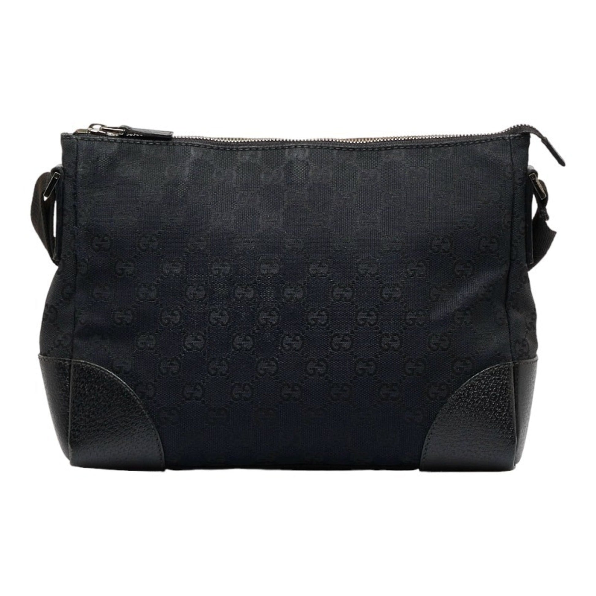 Gucci Leather Canvas Shoulder Bag