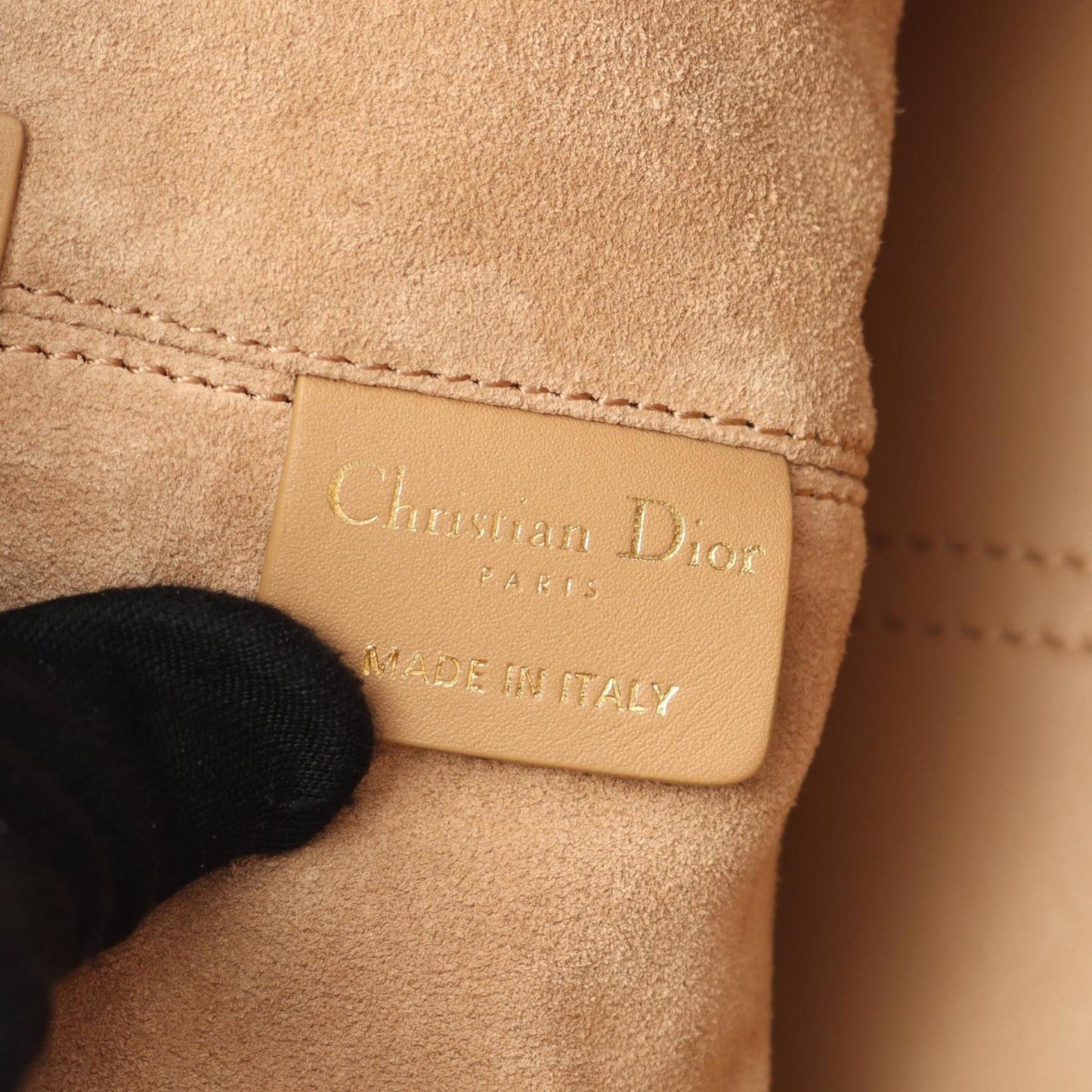 Christian Dior Beige Leather Handbag  