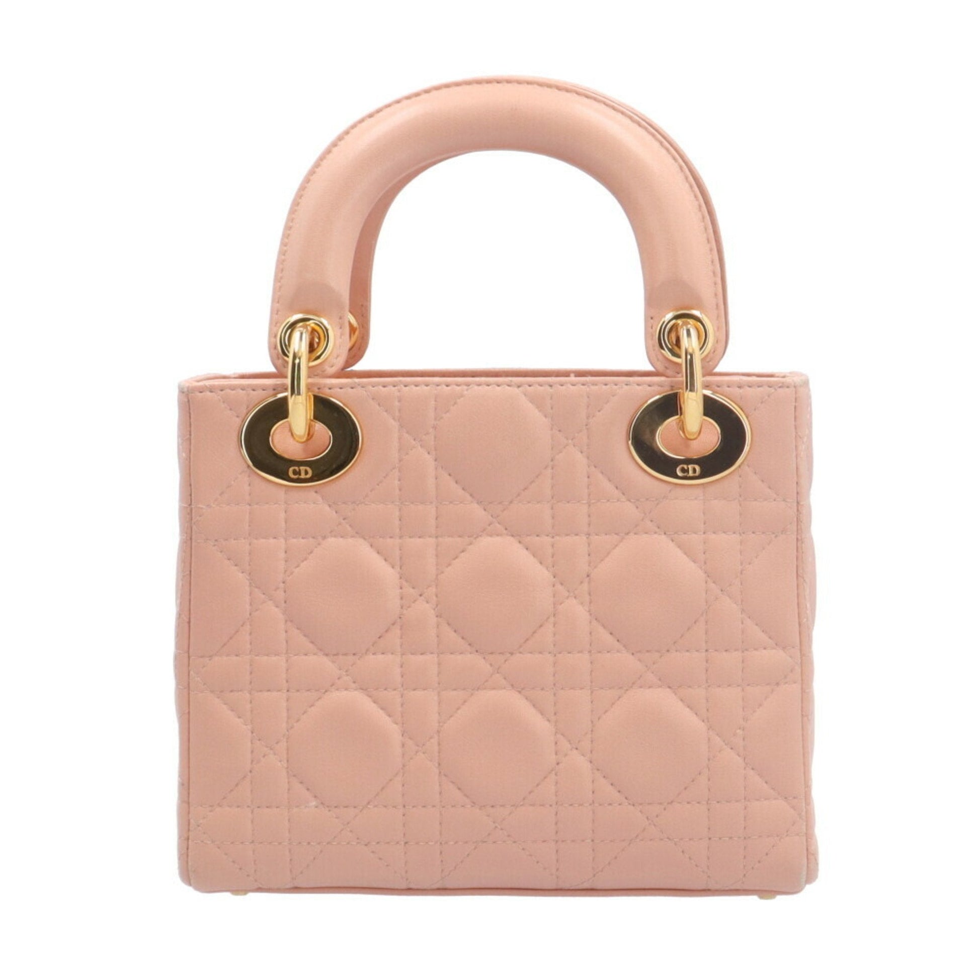 Christian Dior Pink Leather Shoulder Bag  