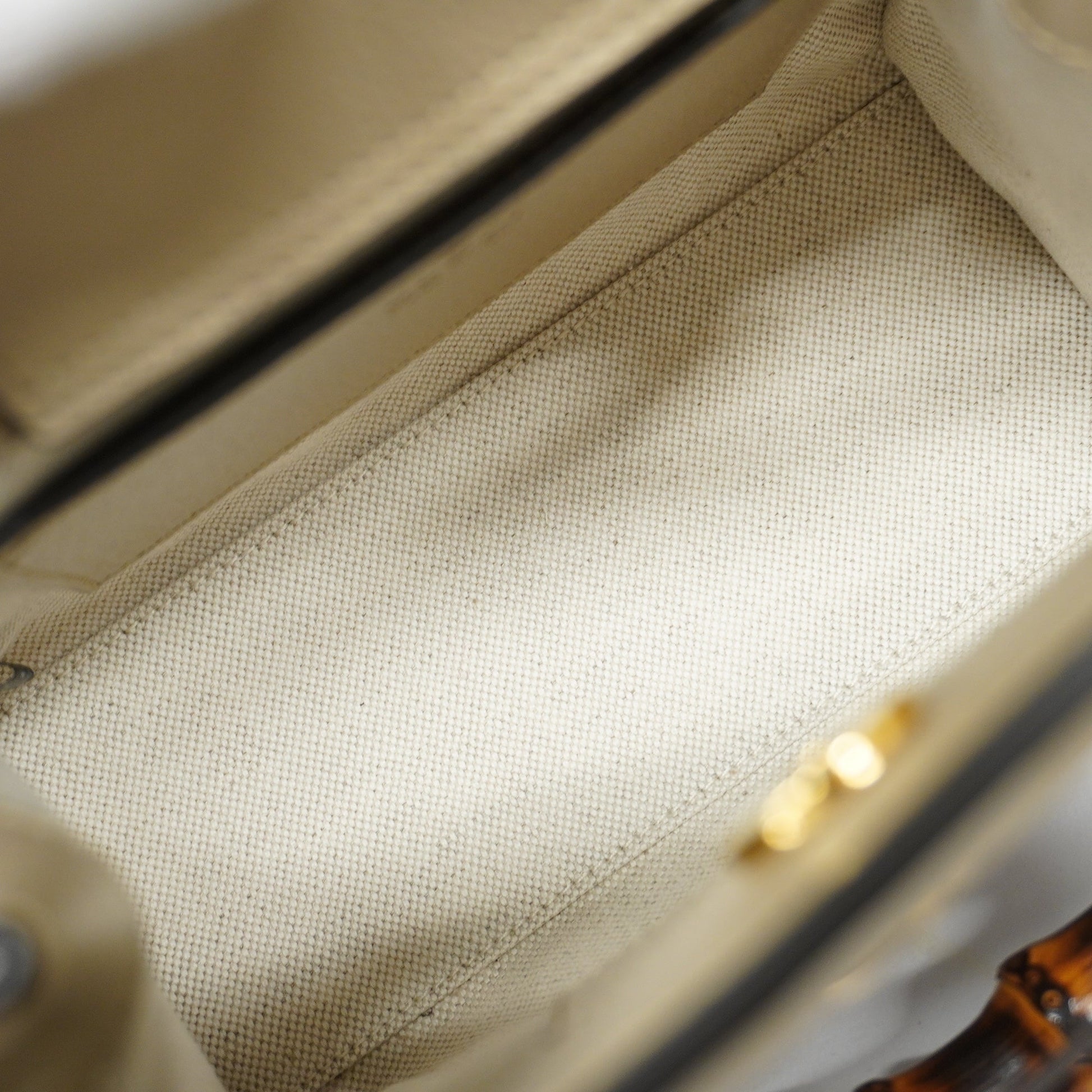 Gucci Leather Canvas Shoulder Bag
