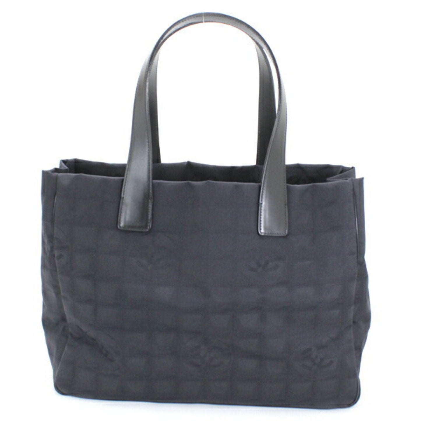 Chanel Bag New Travel Line Tote MM Black Handbag CHANEL Women s Nylon