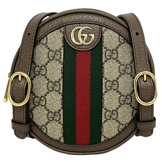 Gucci Sherry Line Beige Leather PVC Backpack