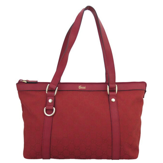 Gucci Lou Leather Canvas Shoulder Bag