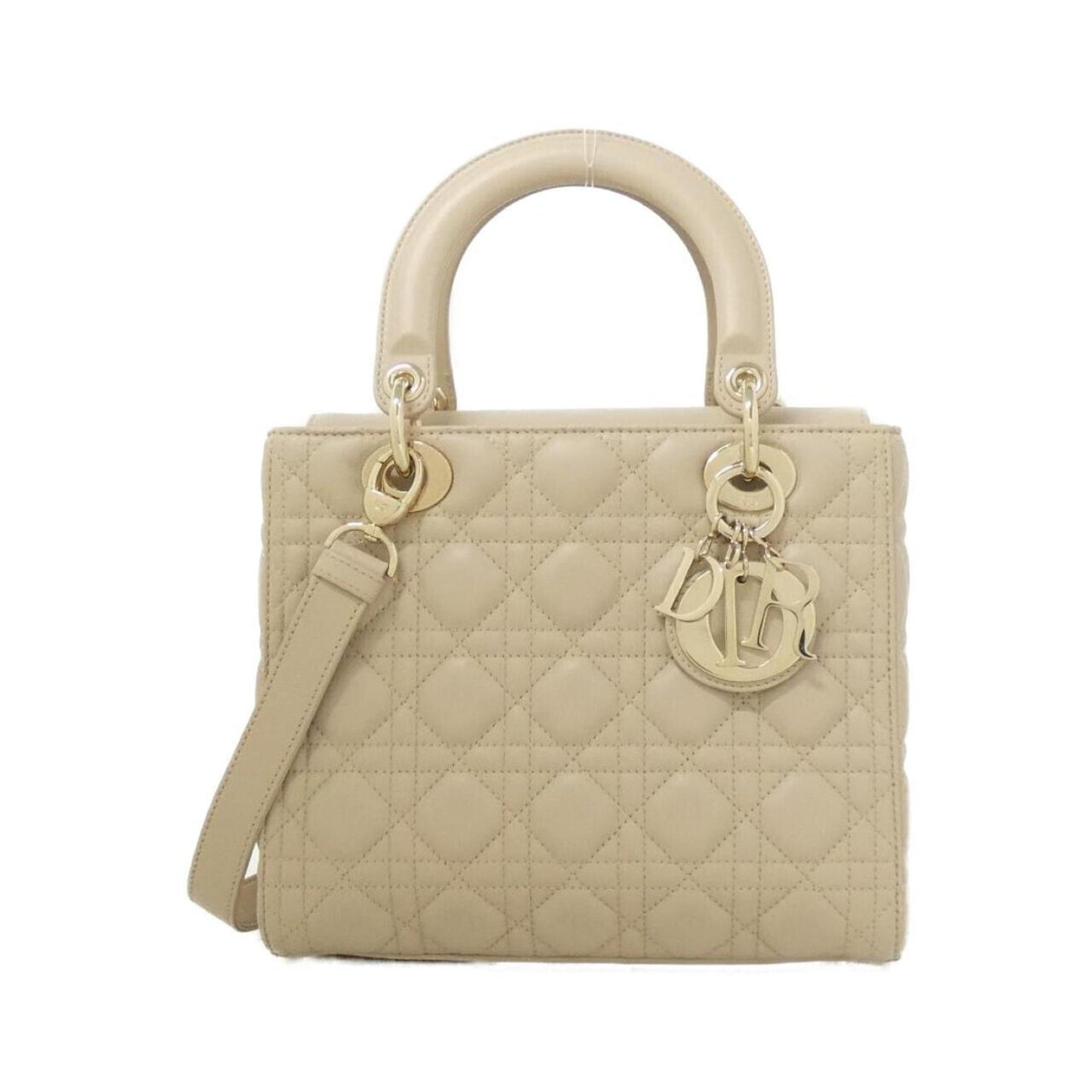 Christian Dior Beige Leather Handbag  