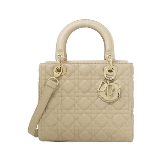 Christian Dior Beige Leather Handbag  