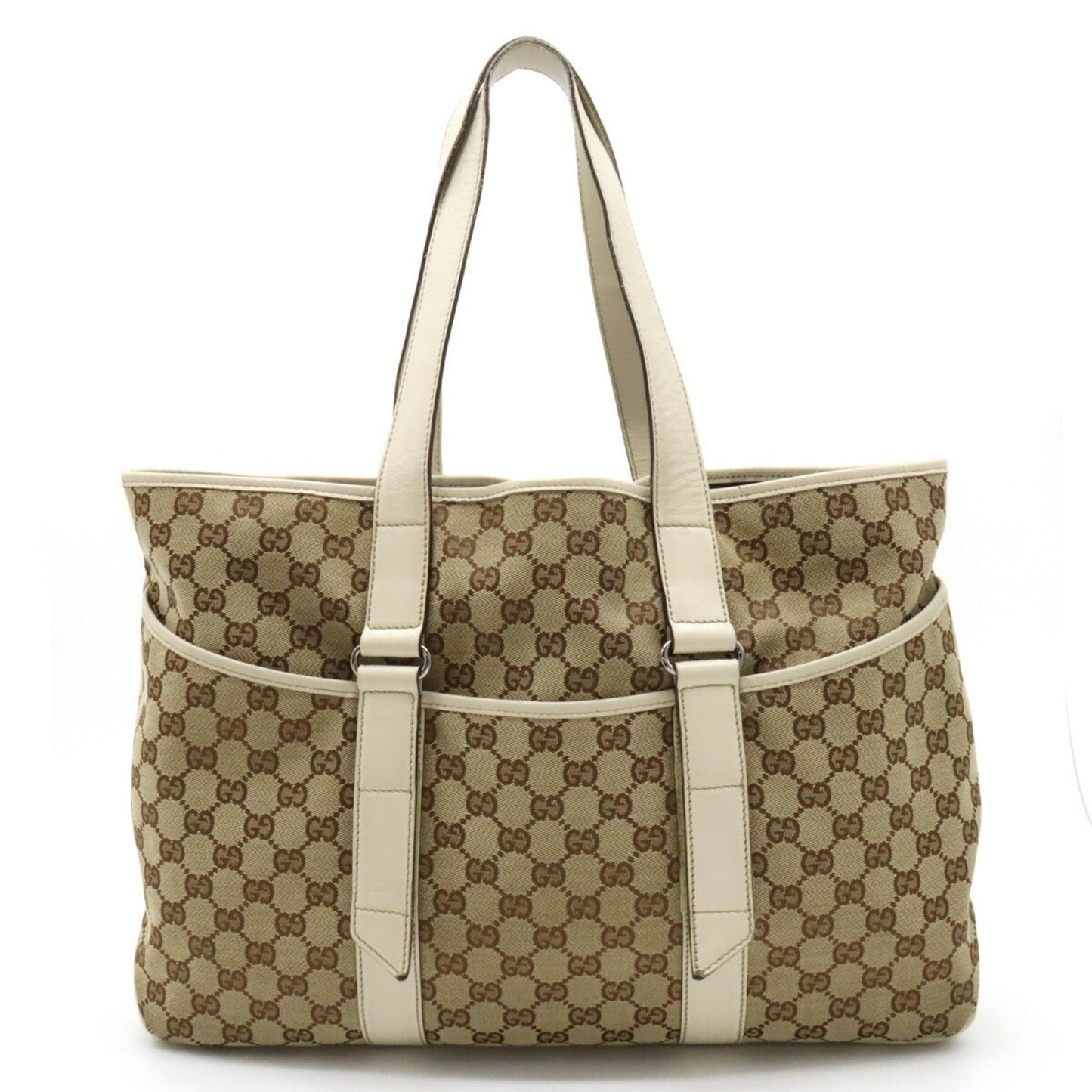 Gucci Leather Canvas Tote