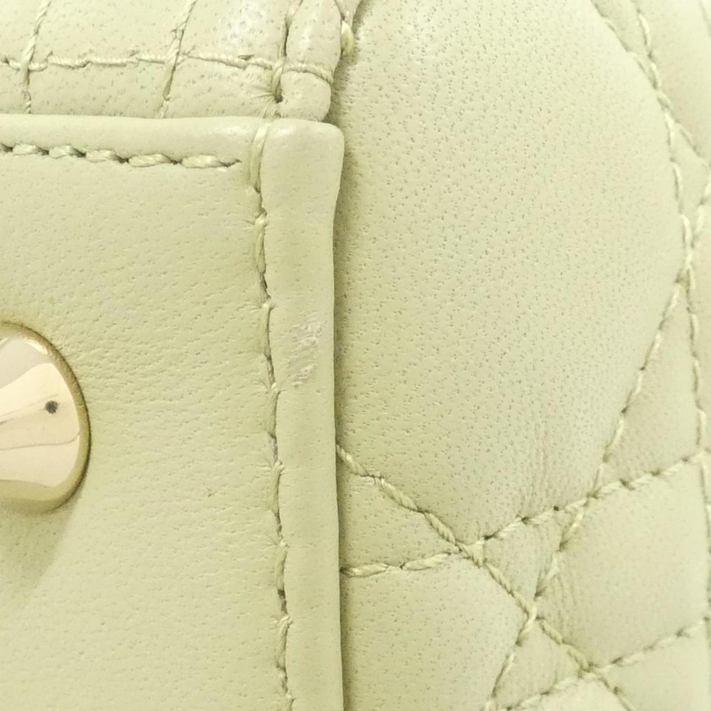 Christian Dior Green Leather Handbag  