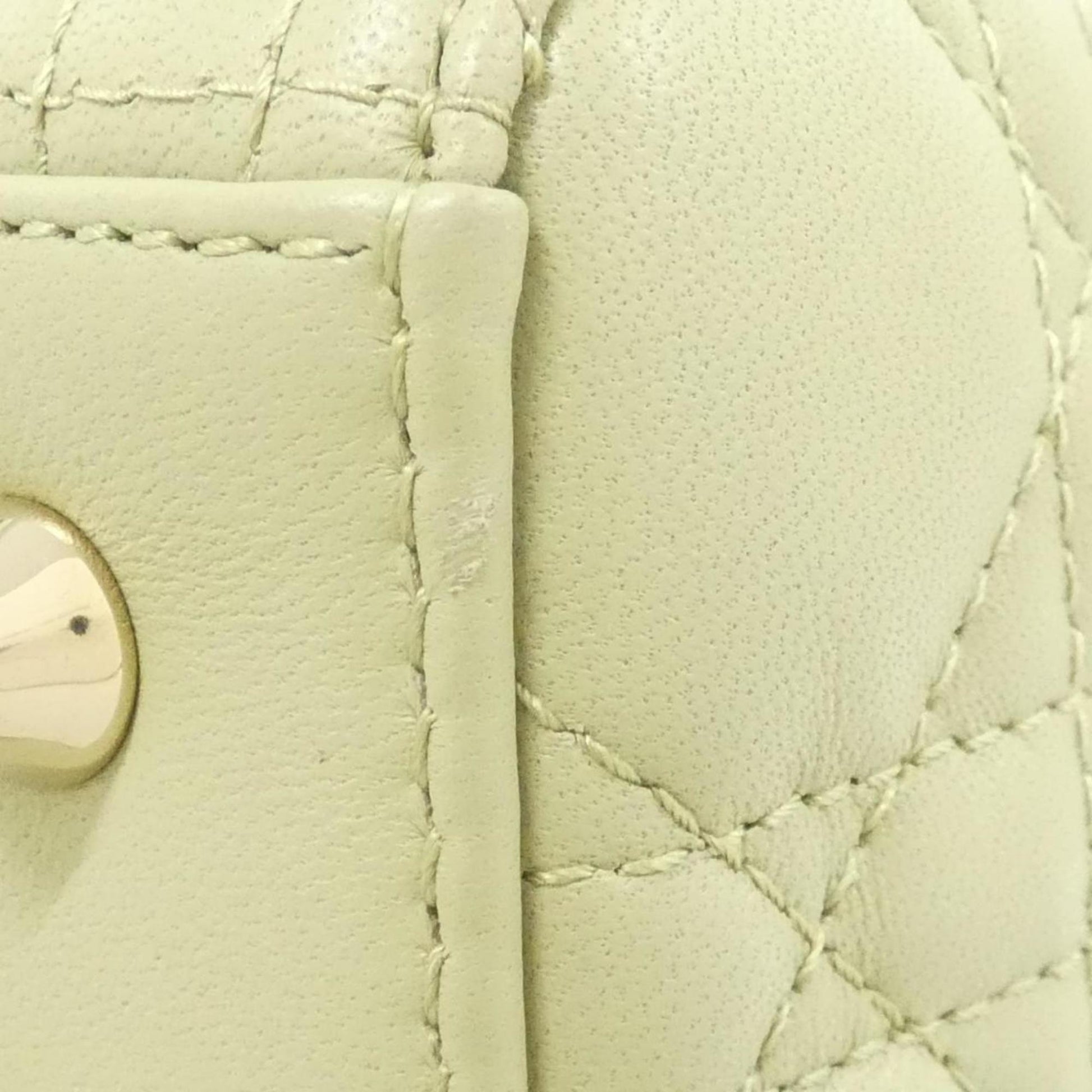 Christian Dior Green Leather Handbag  