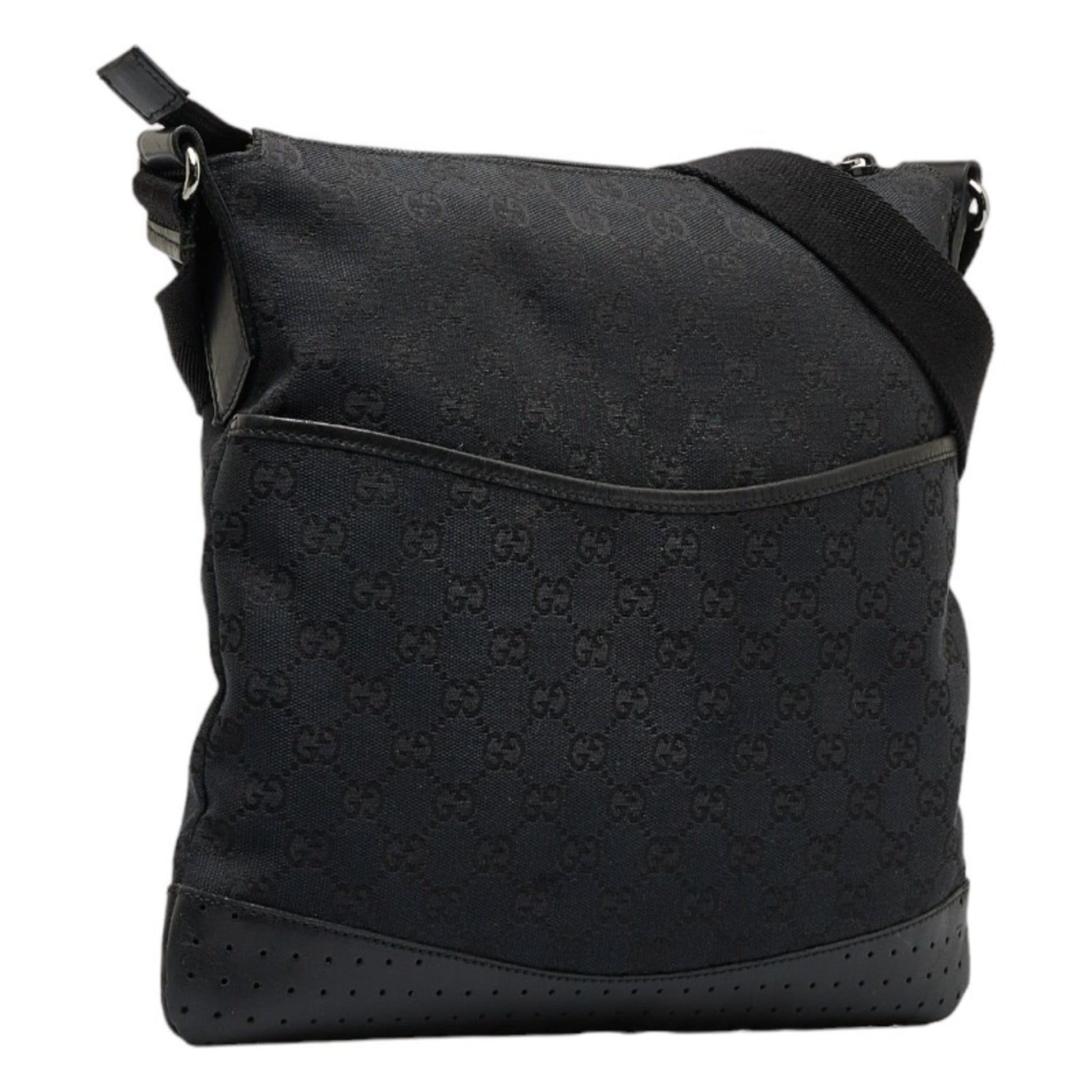 Gucci Leather Canvas Shoulder Bag